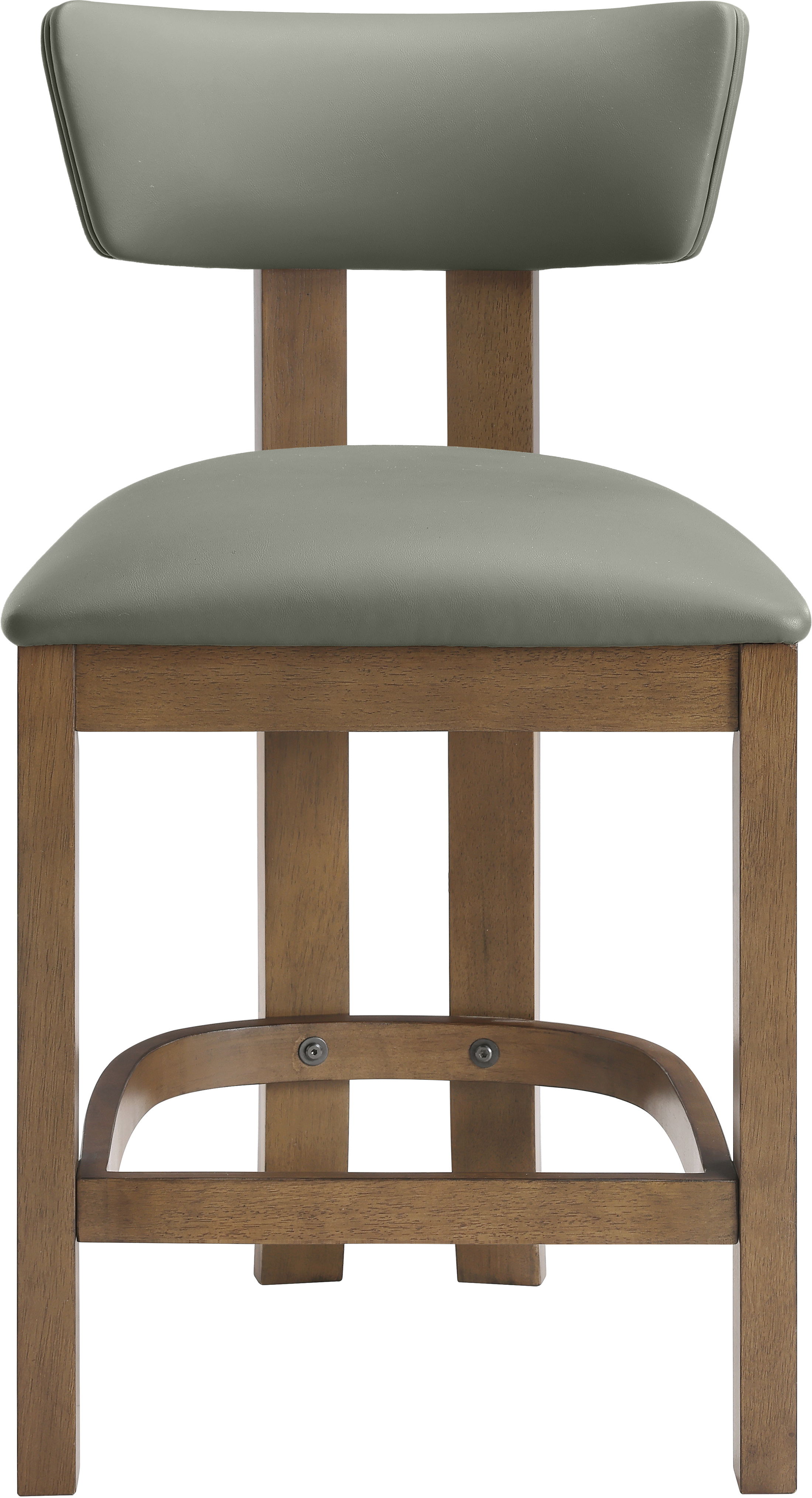 Lavrin - Vegan Leather Upholstered Counter Stool (Set of 2) - Olive