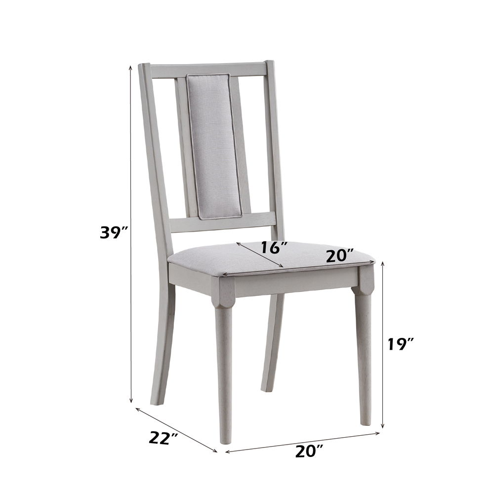 Marta - Side Chair (Set of 2) - Beige Linen & Natural, beige, view 4
