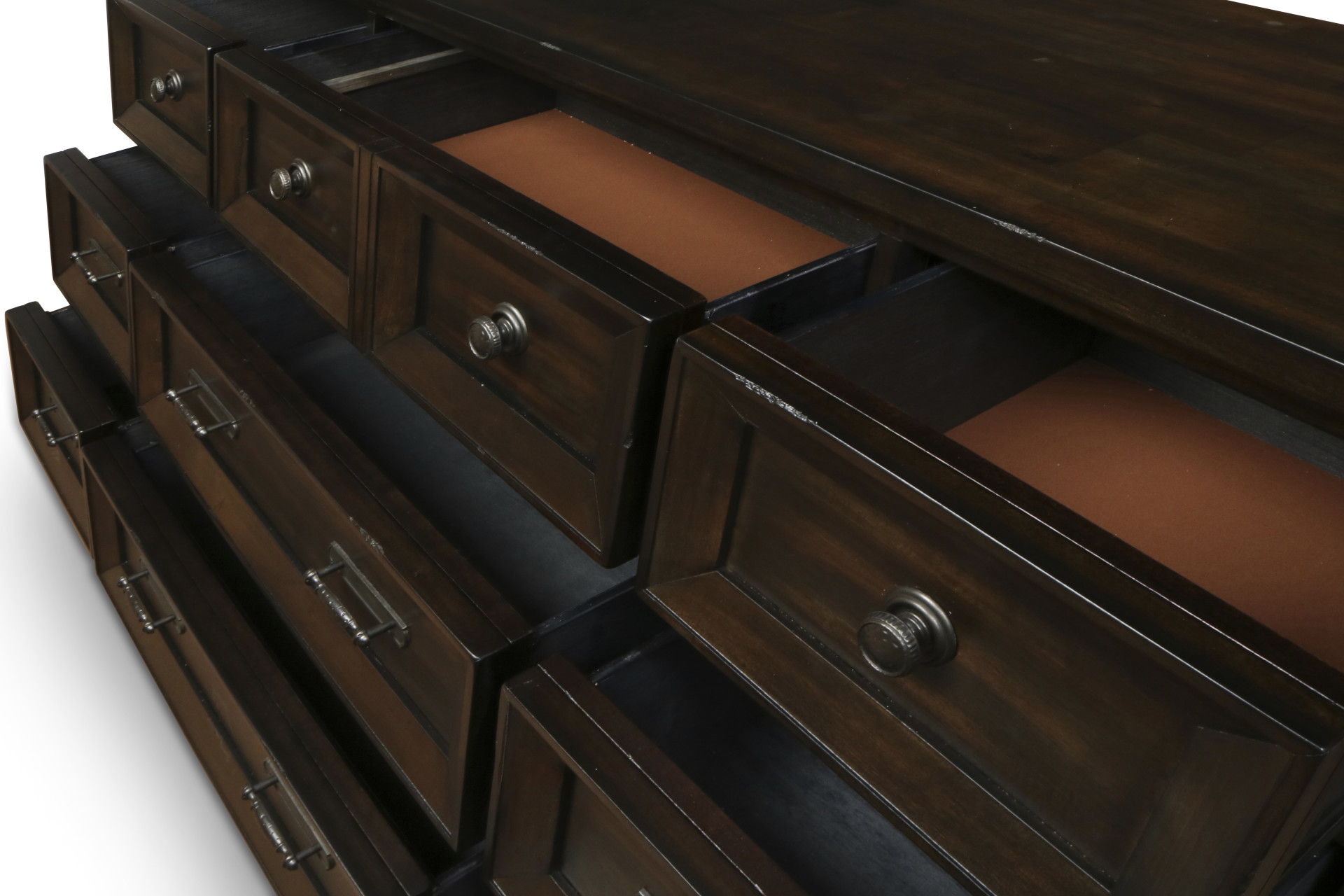 Sevilla - Mirror - Walnut, dark brown, view 6