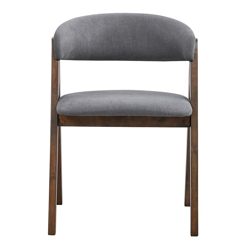 Keiki - Side Chair (Set of 2) - Walnut, gray, view 8