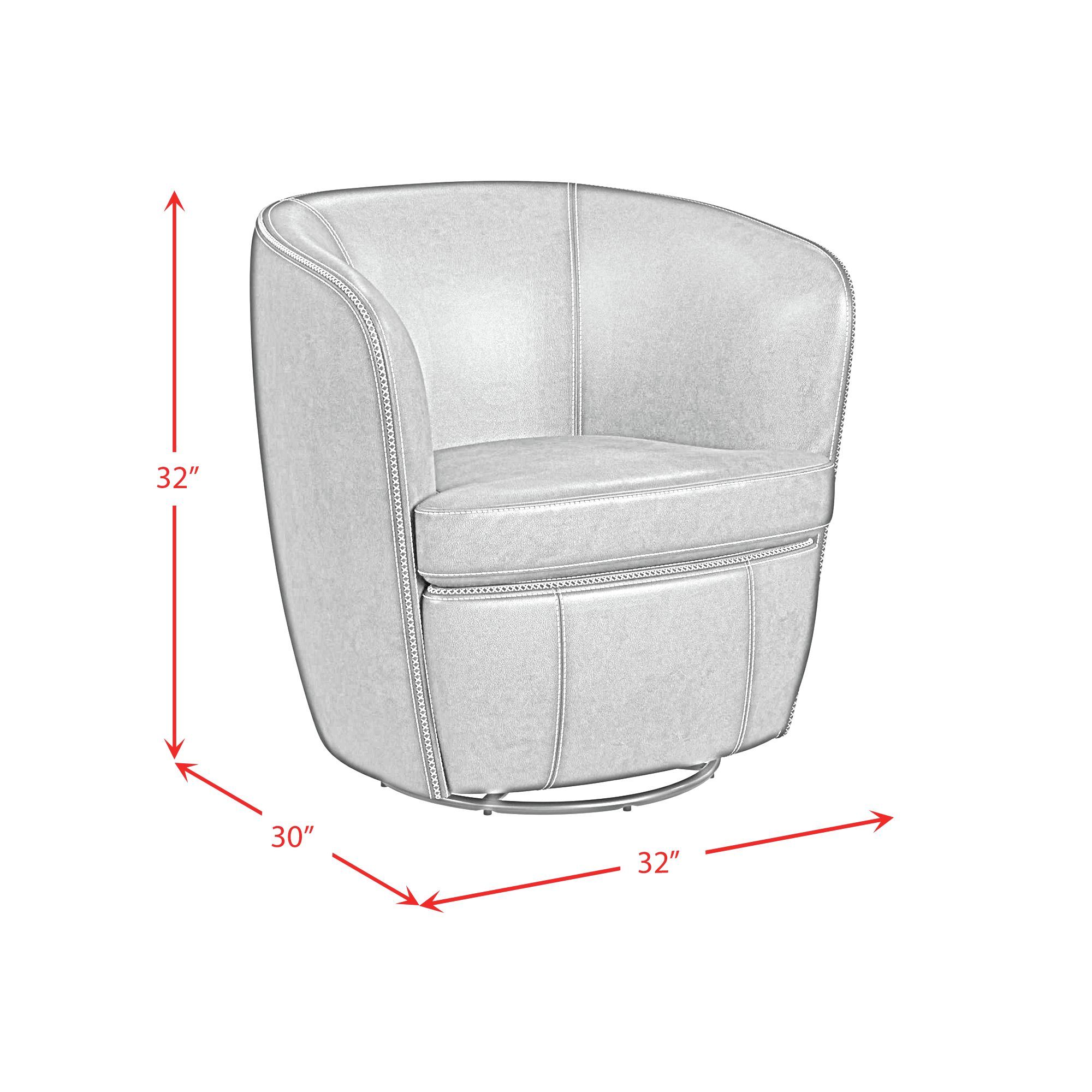 Vito - Swivel Chair - Pebble Cream