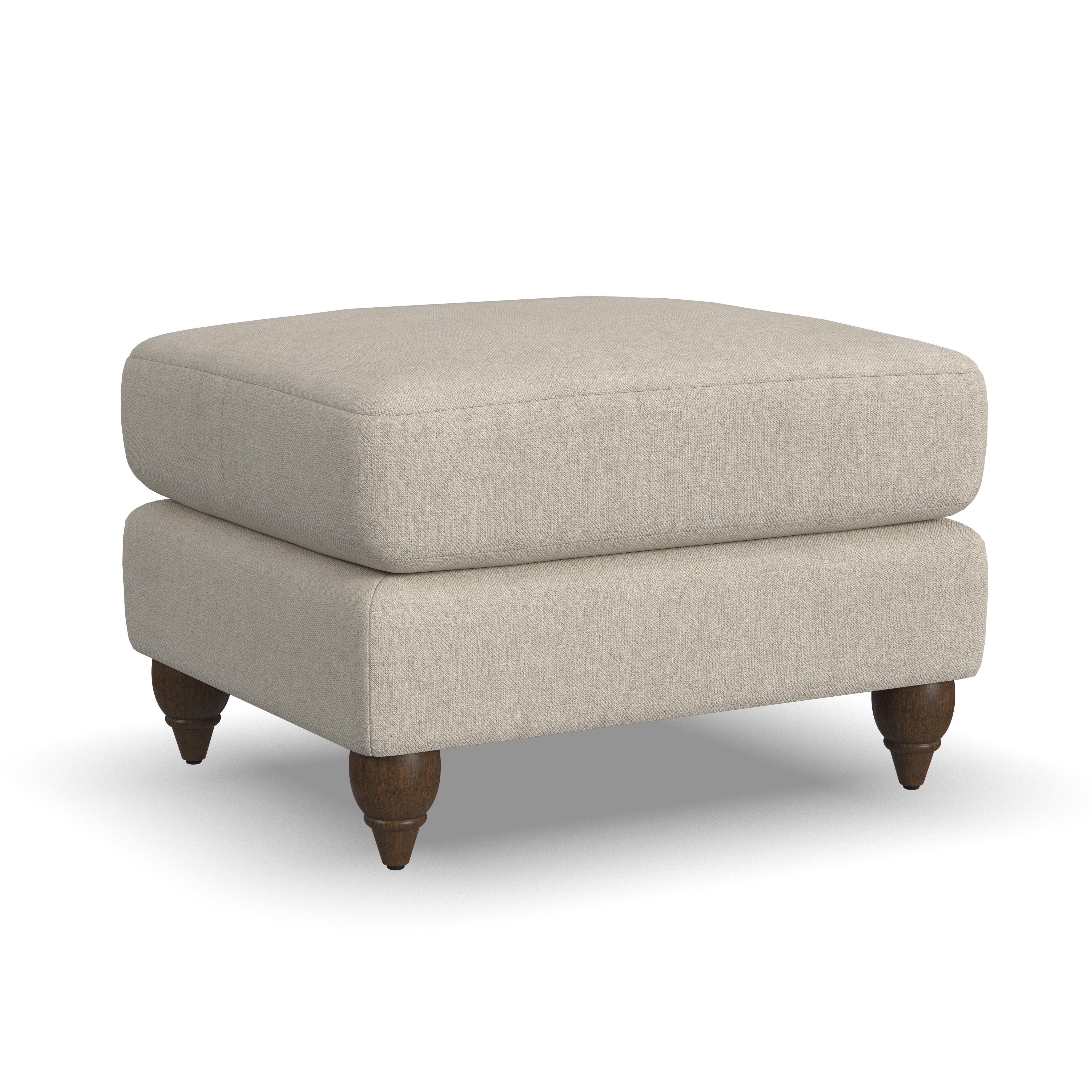 Stella - Fabric Ottoman, light gray, view 2
