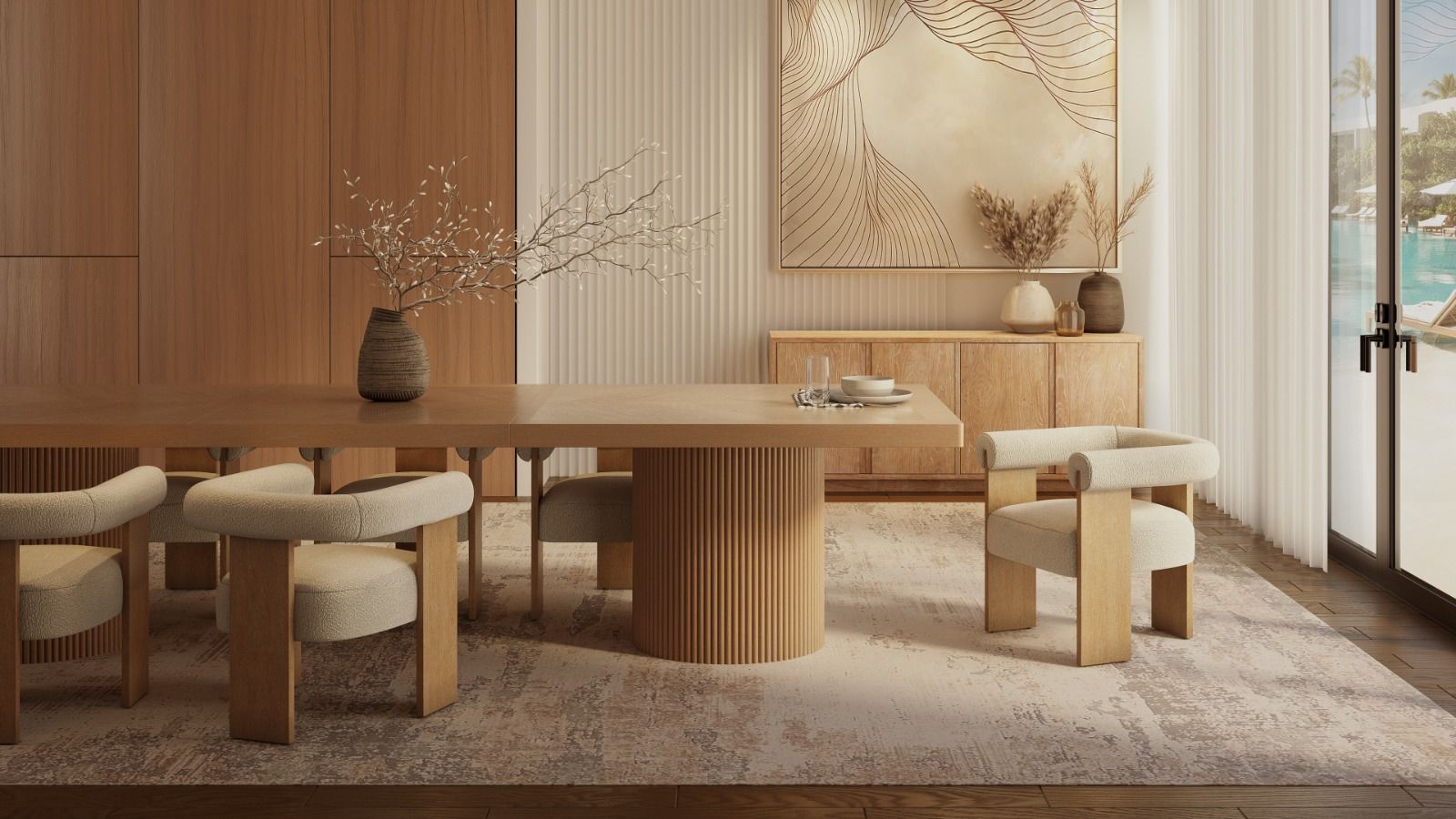 Belinda - Dining Table - Natural