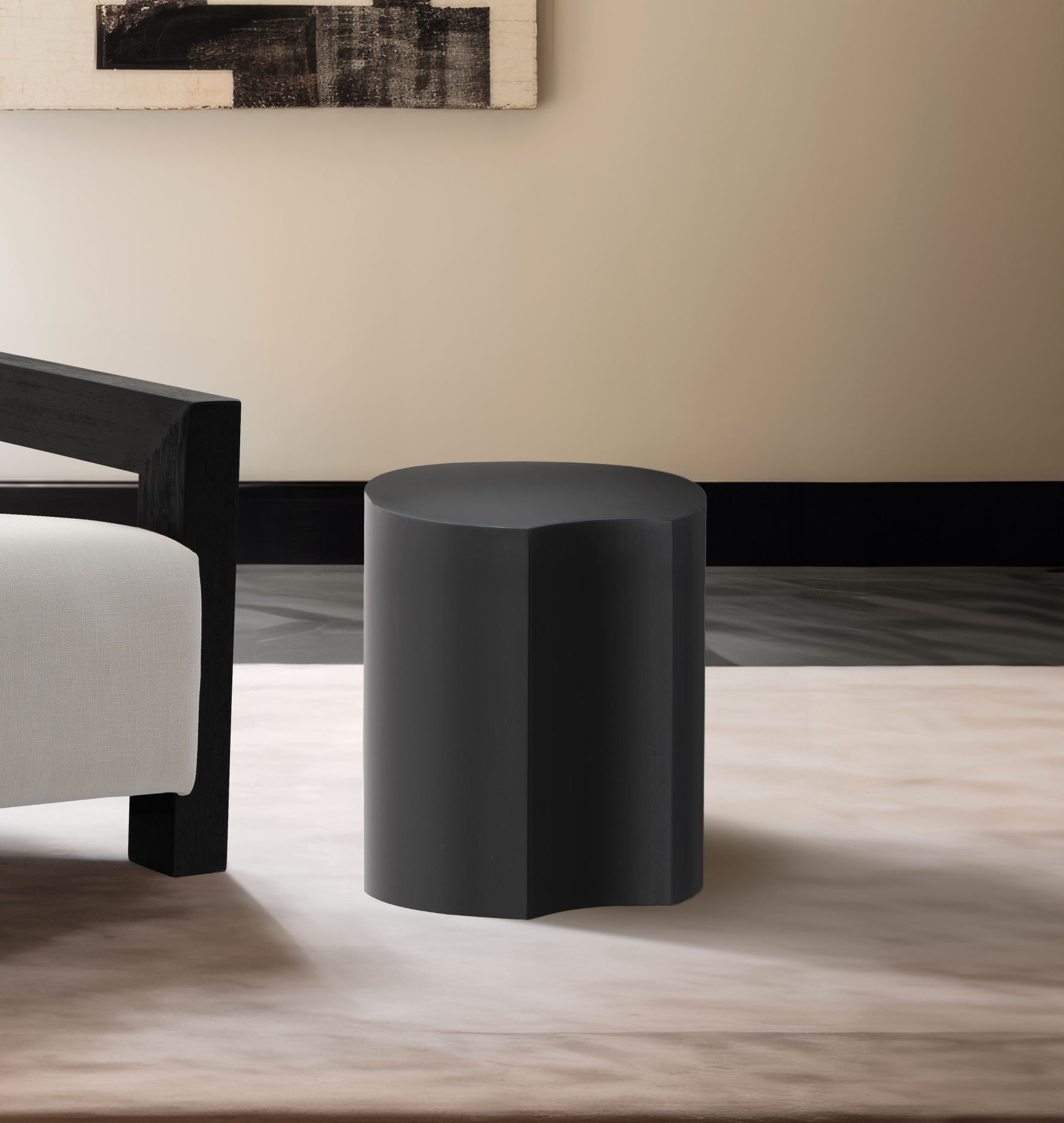 Dimple - 18" End Table - Black