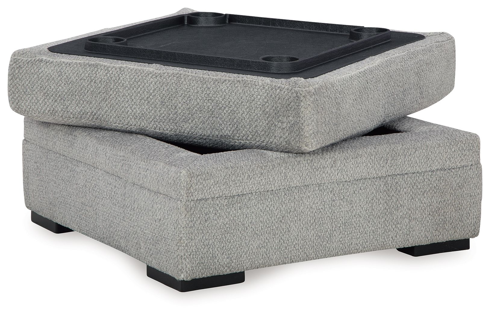 Ashley Furniture Casselbury - Ottoman With Storage - Cement - Image 3