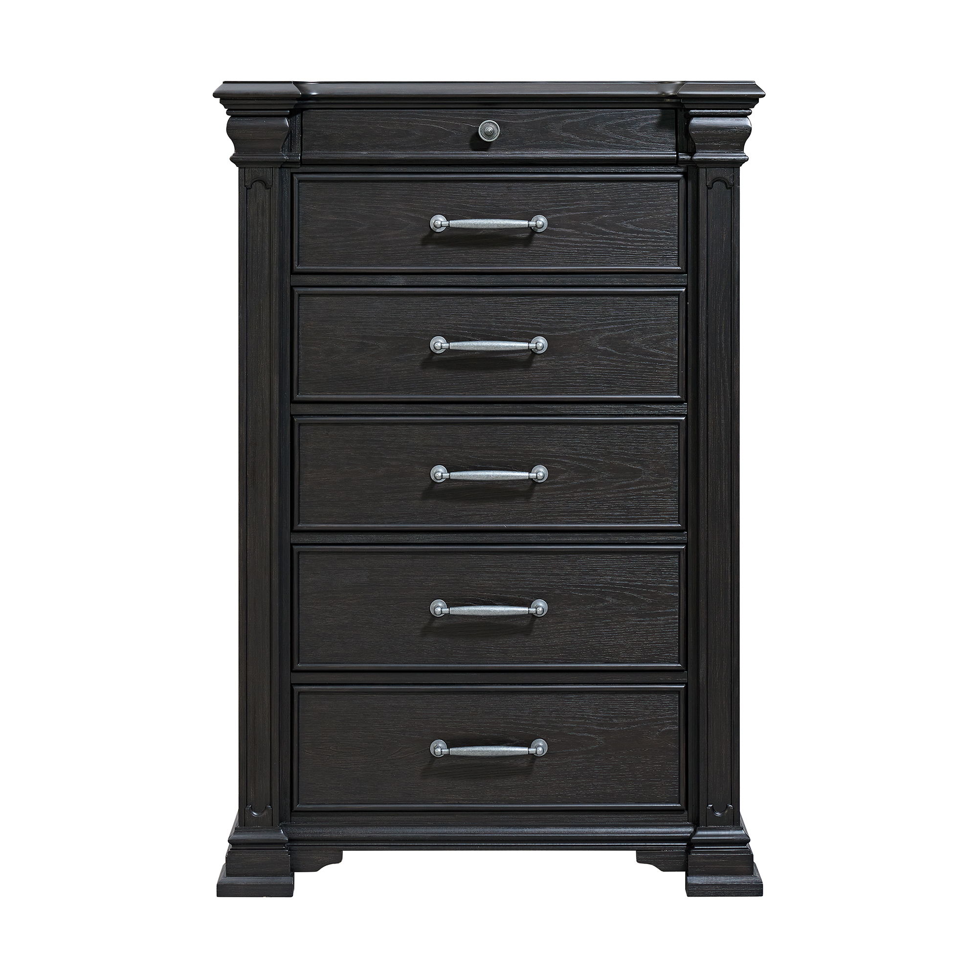 Kings Court - 6-Drawer Chest - Black