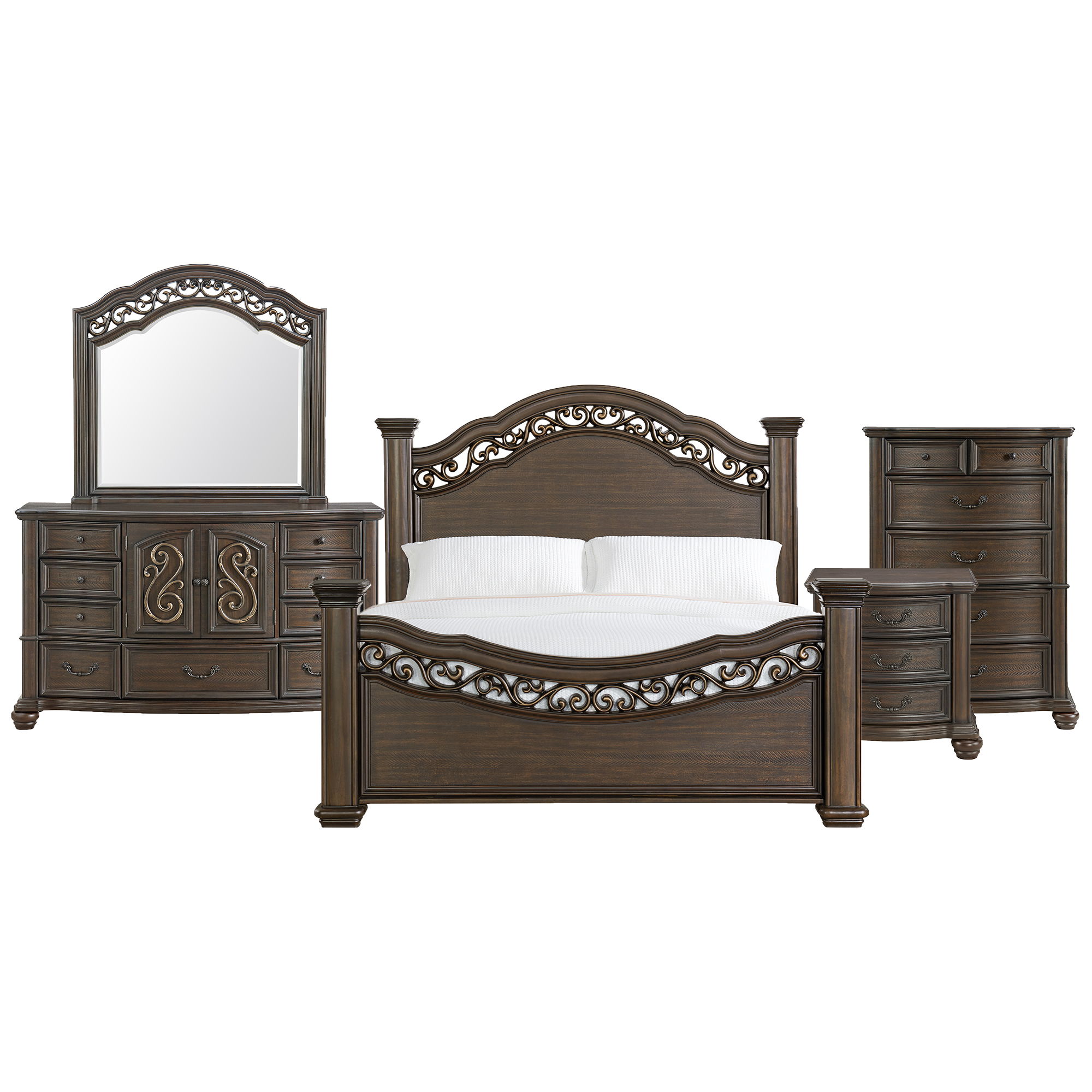King · 5 Pc · Bedroom Set