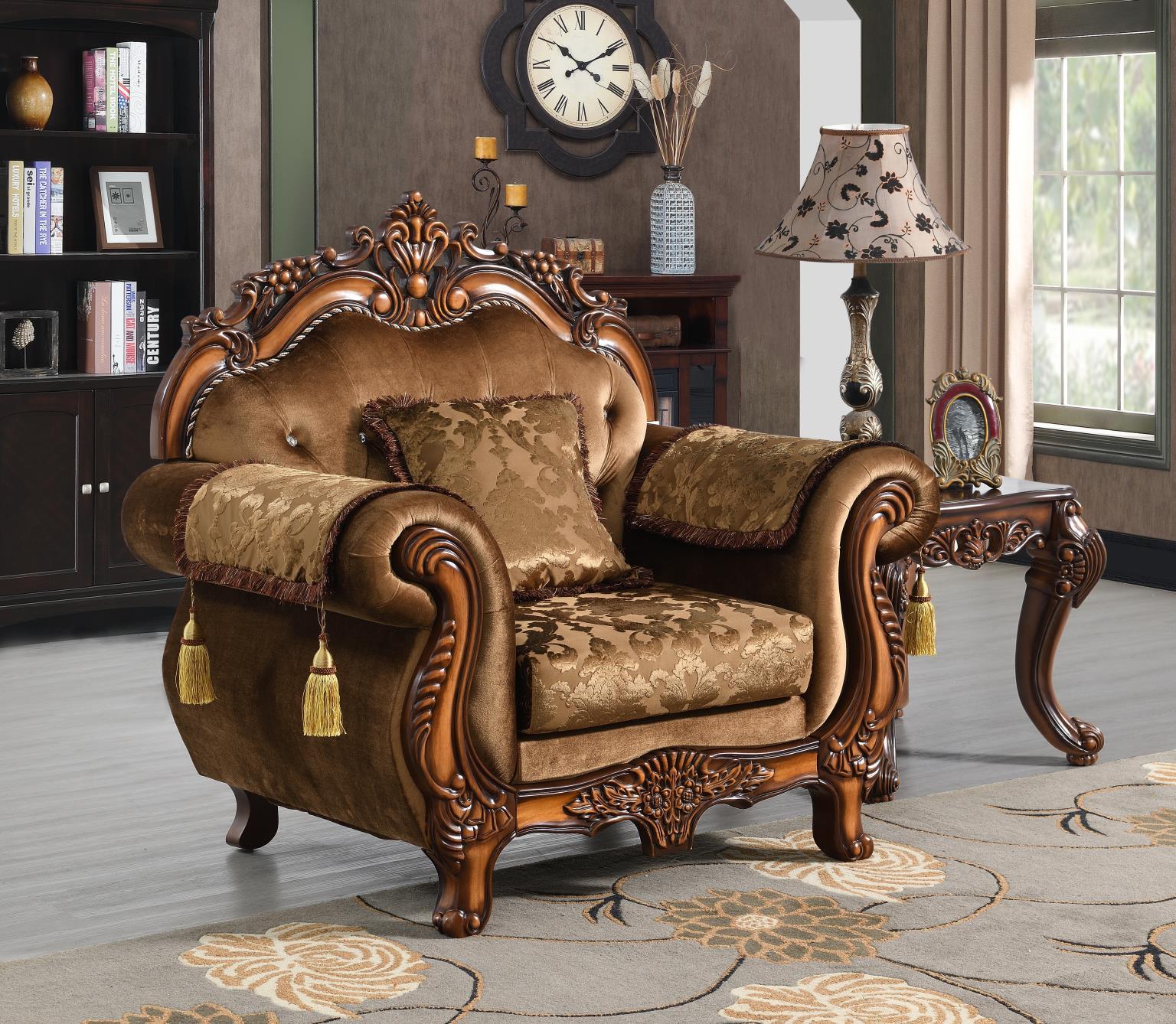 U205 - 2 Piece Living Room Set (Sofa & Loveseat) - Light Brown