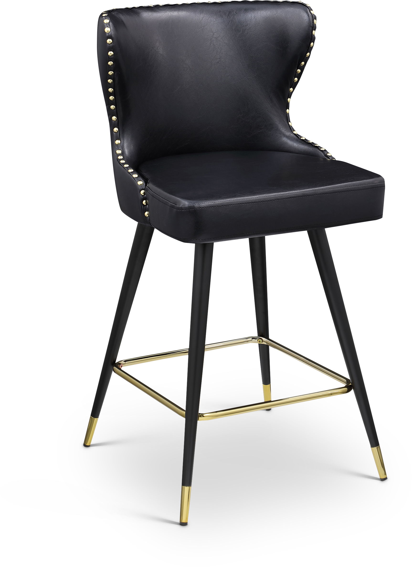 Hendrix - Counter Bar Stool (Set of 2) - Black