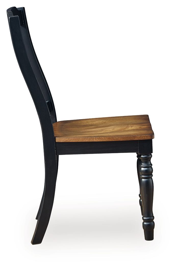 Ashley Furniture Clorazi - Dining Room Side Chair (Set of 2) - Black / Brown - Image 5