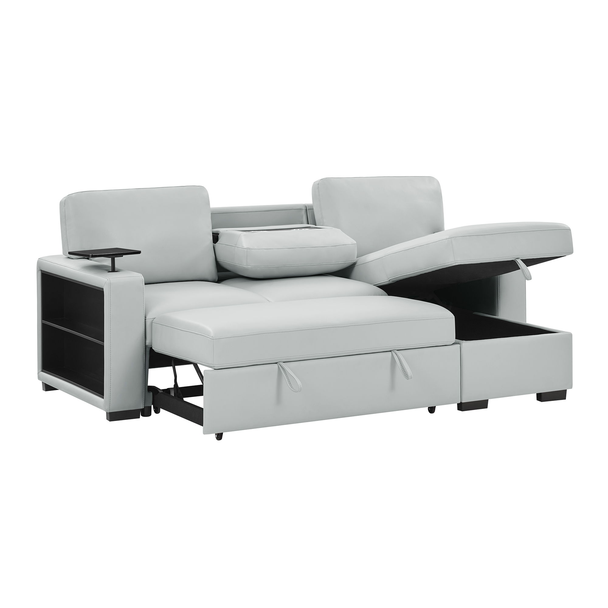 U0212 - Reversible Sofa Bed Chaise - Blanche Silver