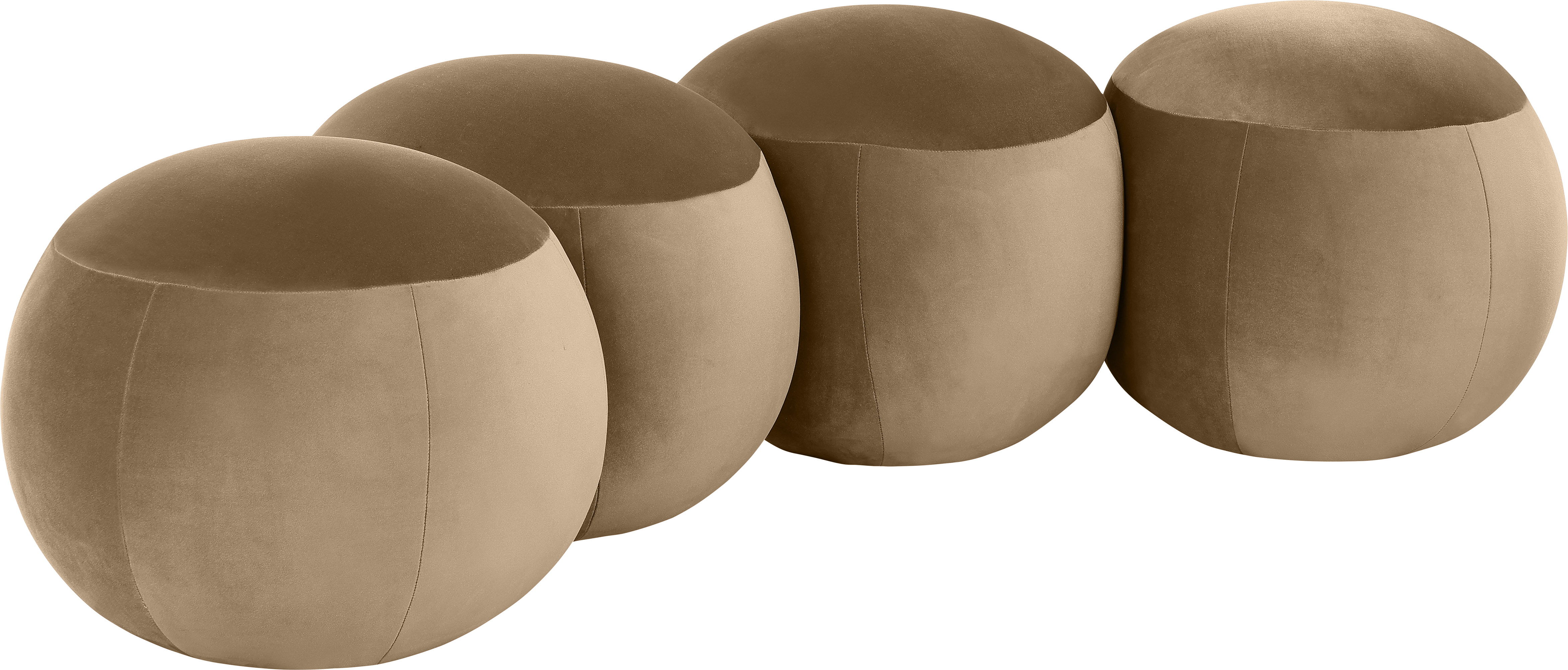 Apollo - 65" Velvet Bench - Beige