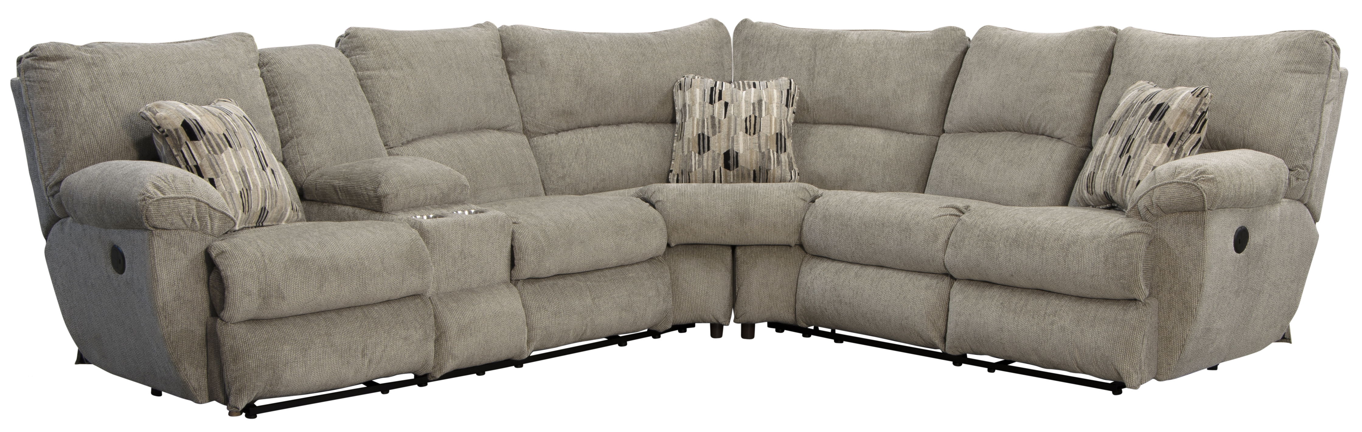 2 Pc · Power Reclining Sectional With Console
