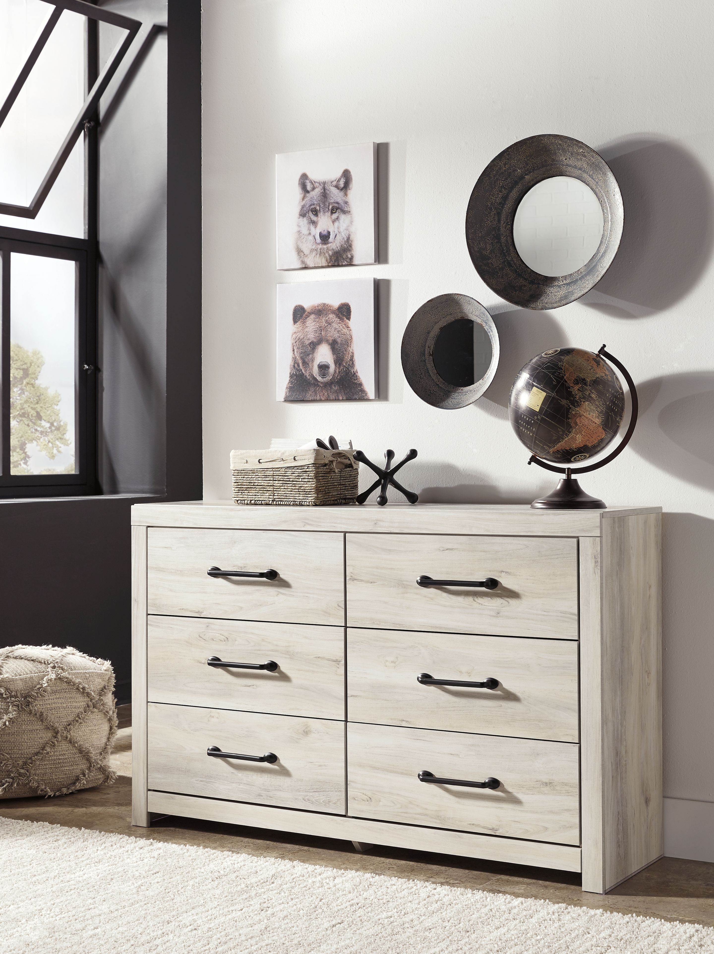 Ashley Furniture Cambeck - Six Drawer Dresser - Whitewash - Image 8