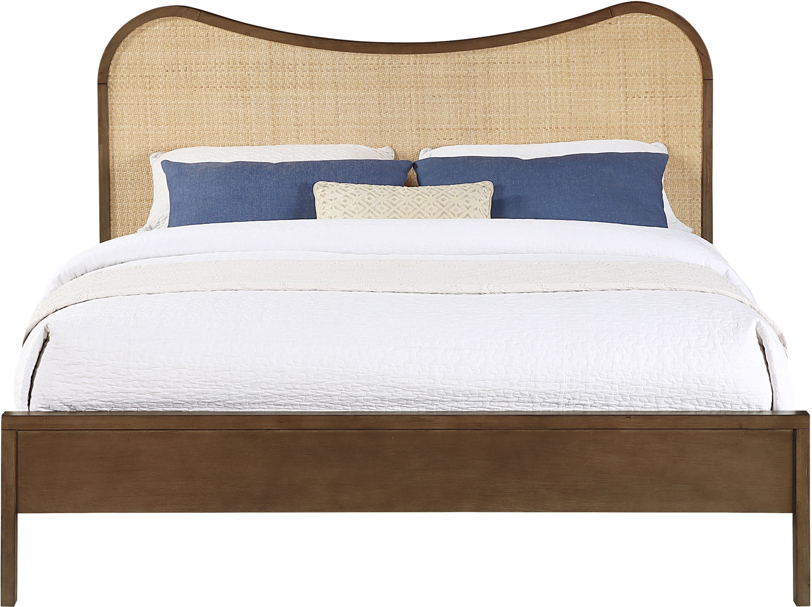 Windsor - Solid Wood Queen Bed (3 Boxes) - Brown
