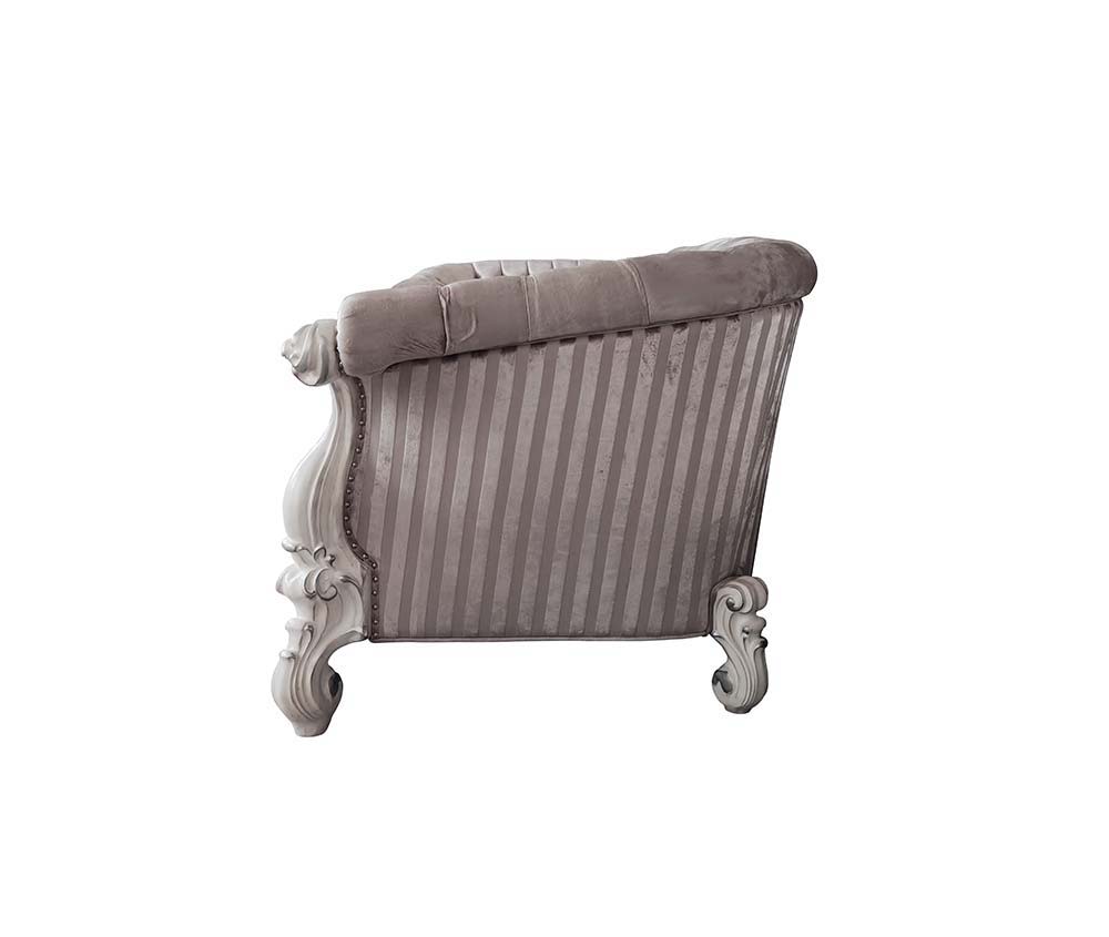Versailles - Sofa With 7 Pillows - Ivory Fabric & Bone White, white, view 3