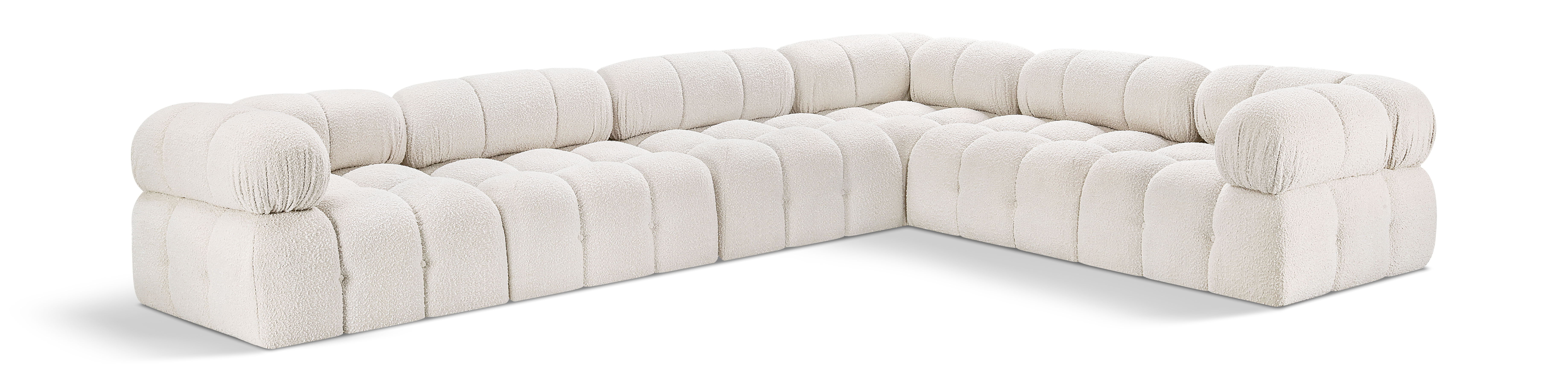 Ames - 6 Piece Modular Corner Sectional - Cream