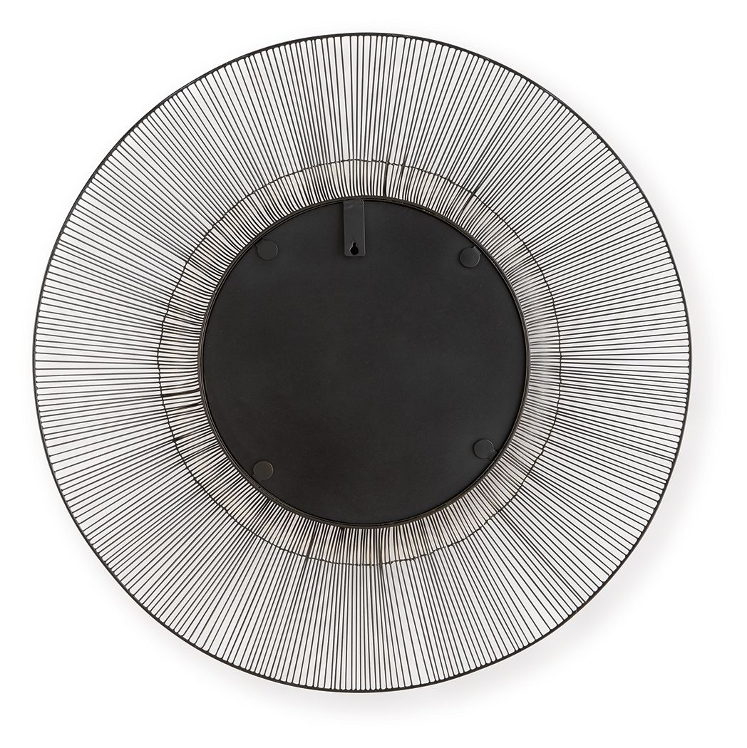 Dallmen - Accent Mirror - Black / Gold Finish, black, view 4