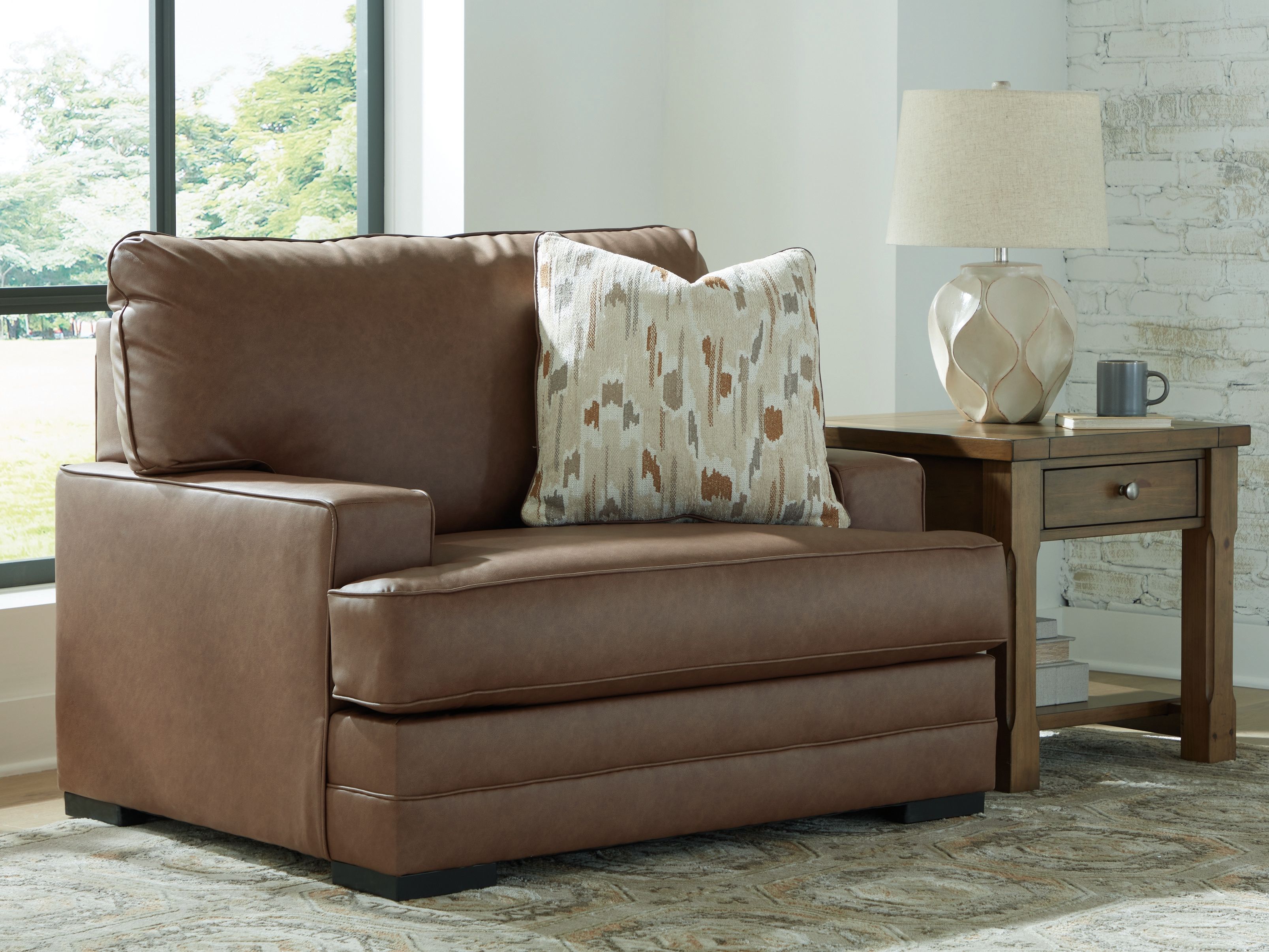 Ashley Furniture VillaCourt - Chair And A Half - Caramel - Image 2
