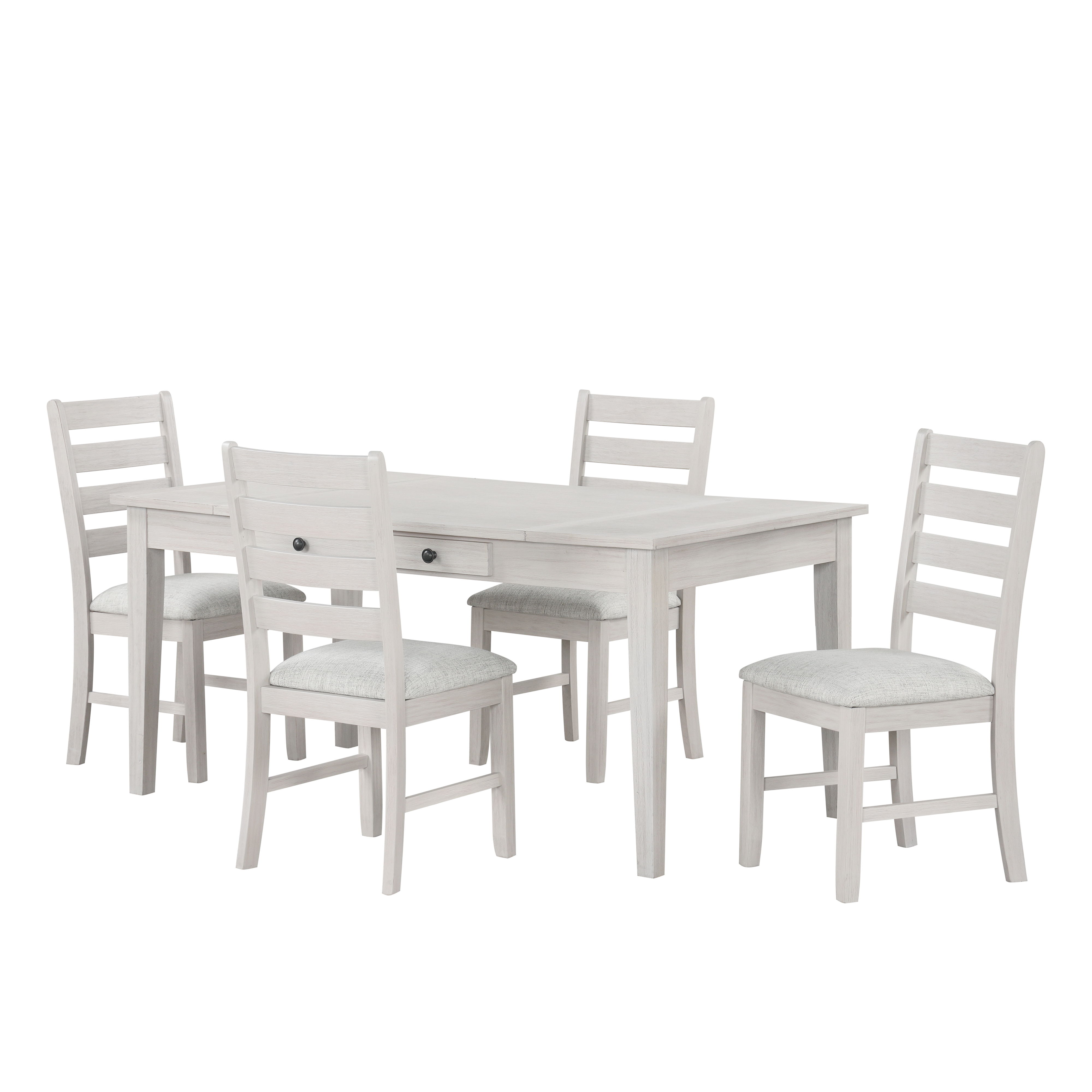 Echo - Dining Table And 4 Chairs - Driftwood