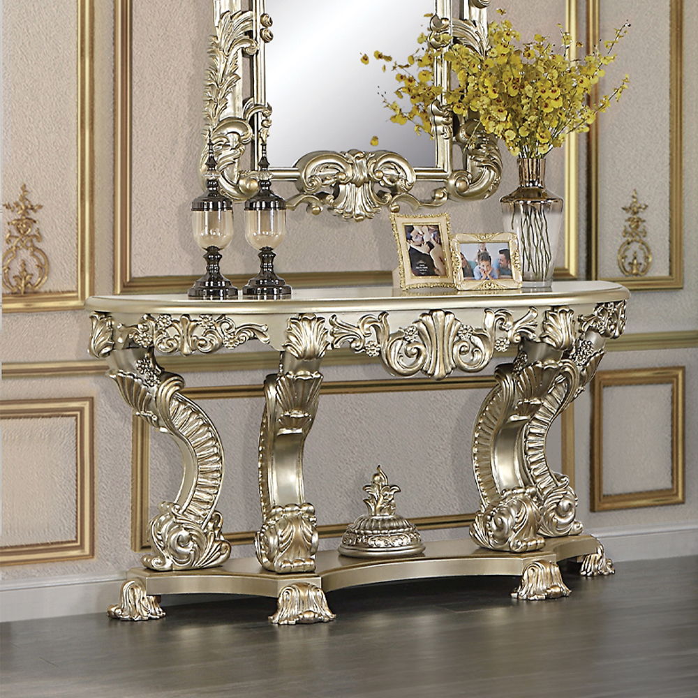 Sorina - Sofa Table - Antique Gold, beige, view 6