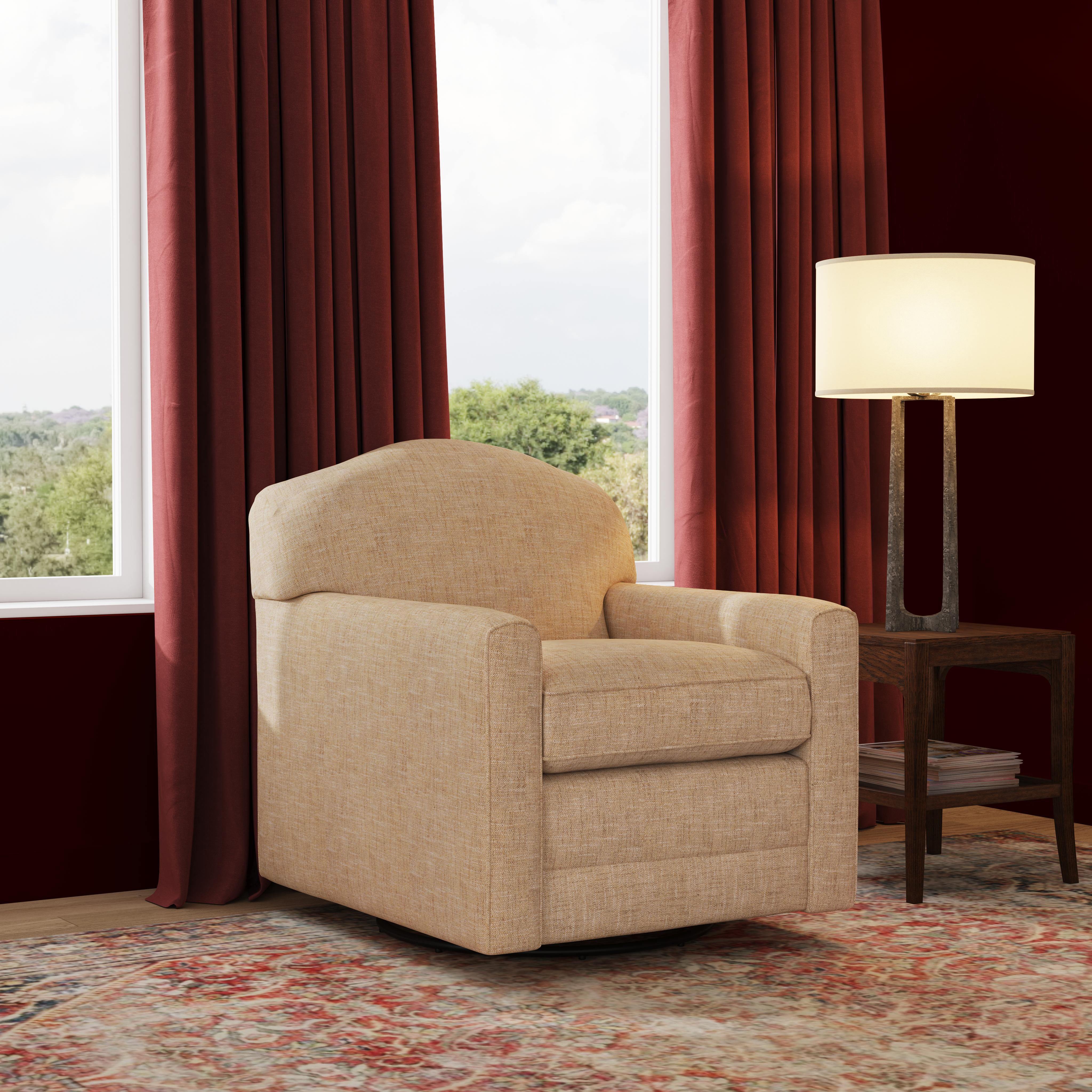 Aggie - Fabric Swivel Chair, beige, view 4