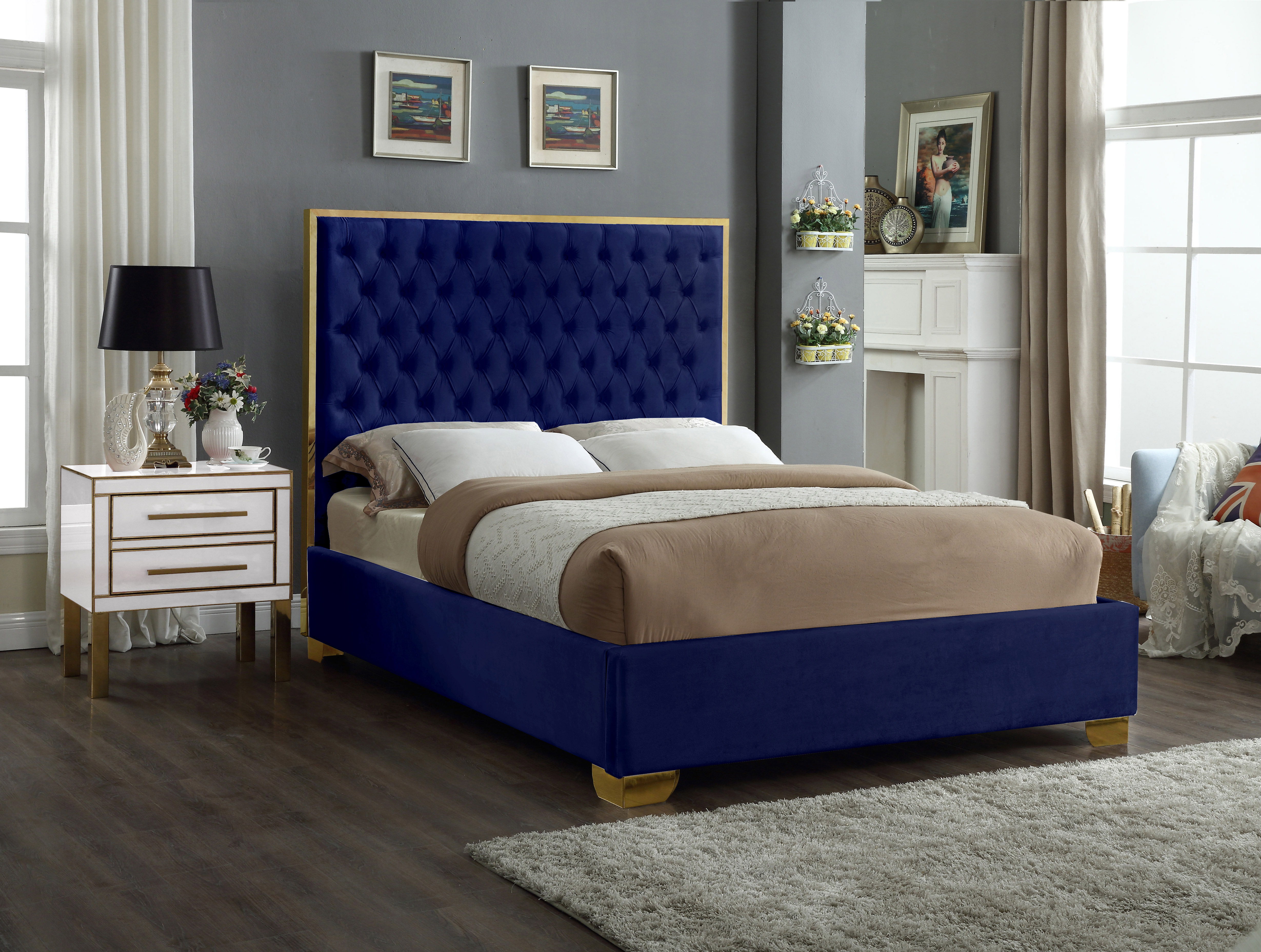Lana - Full Bed - Navy
