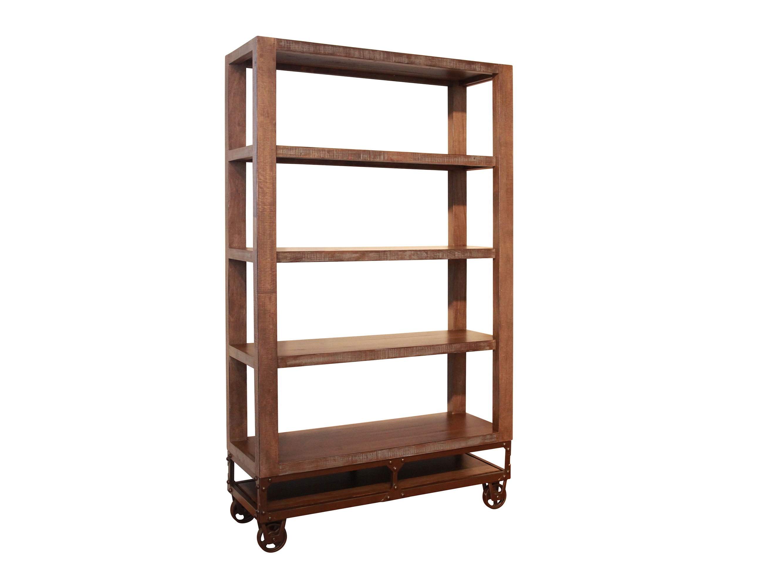 International Furniture Direct Urban Gold - Bookcase - Brown / Golden Undertones