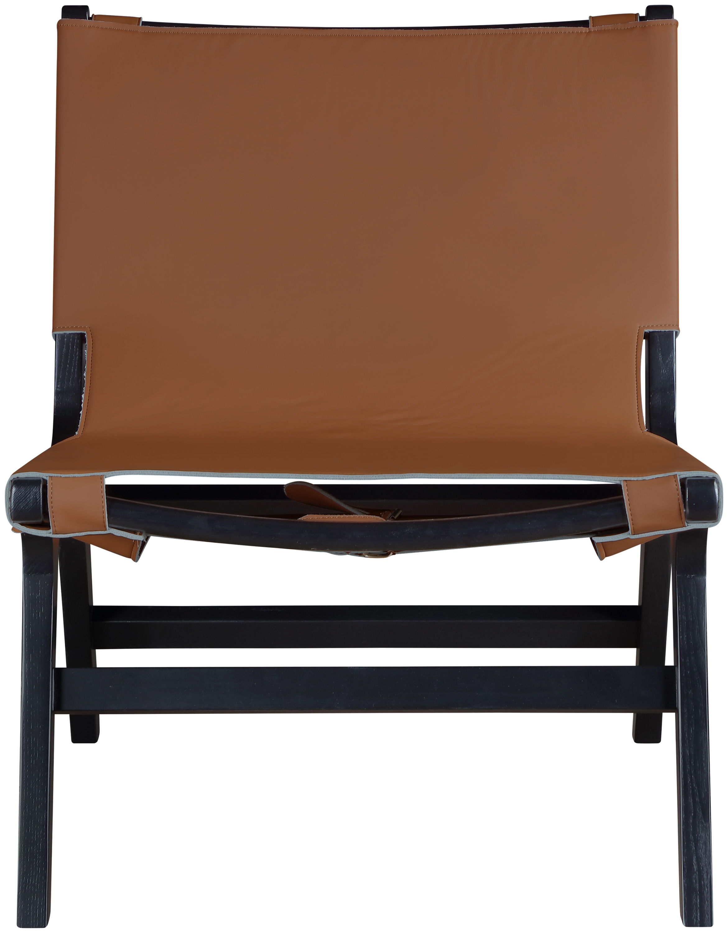 Rawlins - Vegan Leather Upholstered Accent Chair - Cognac