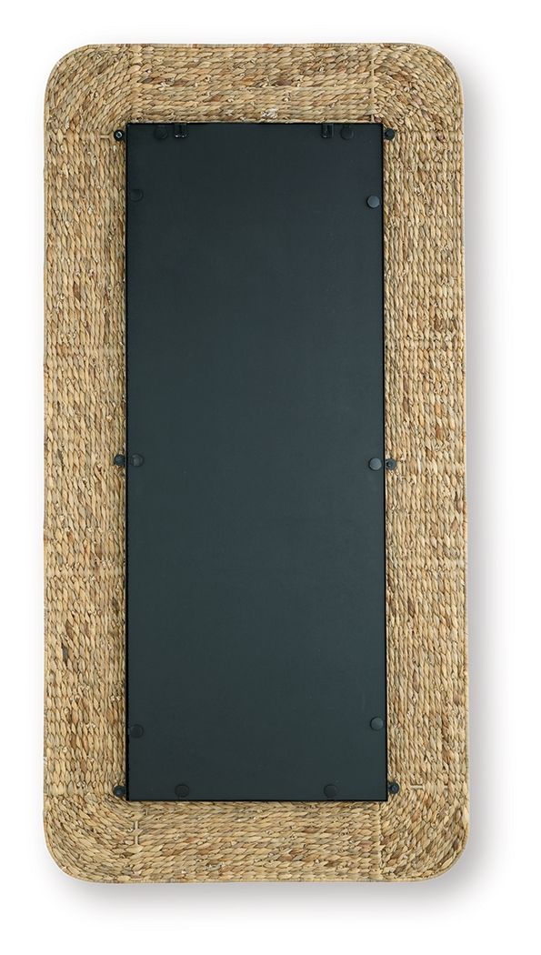Norigan - Floor Mirror - Natural, light brown, view 4