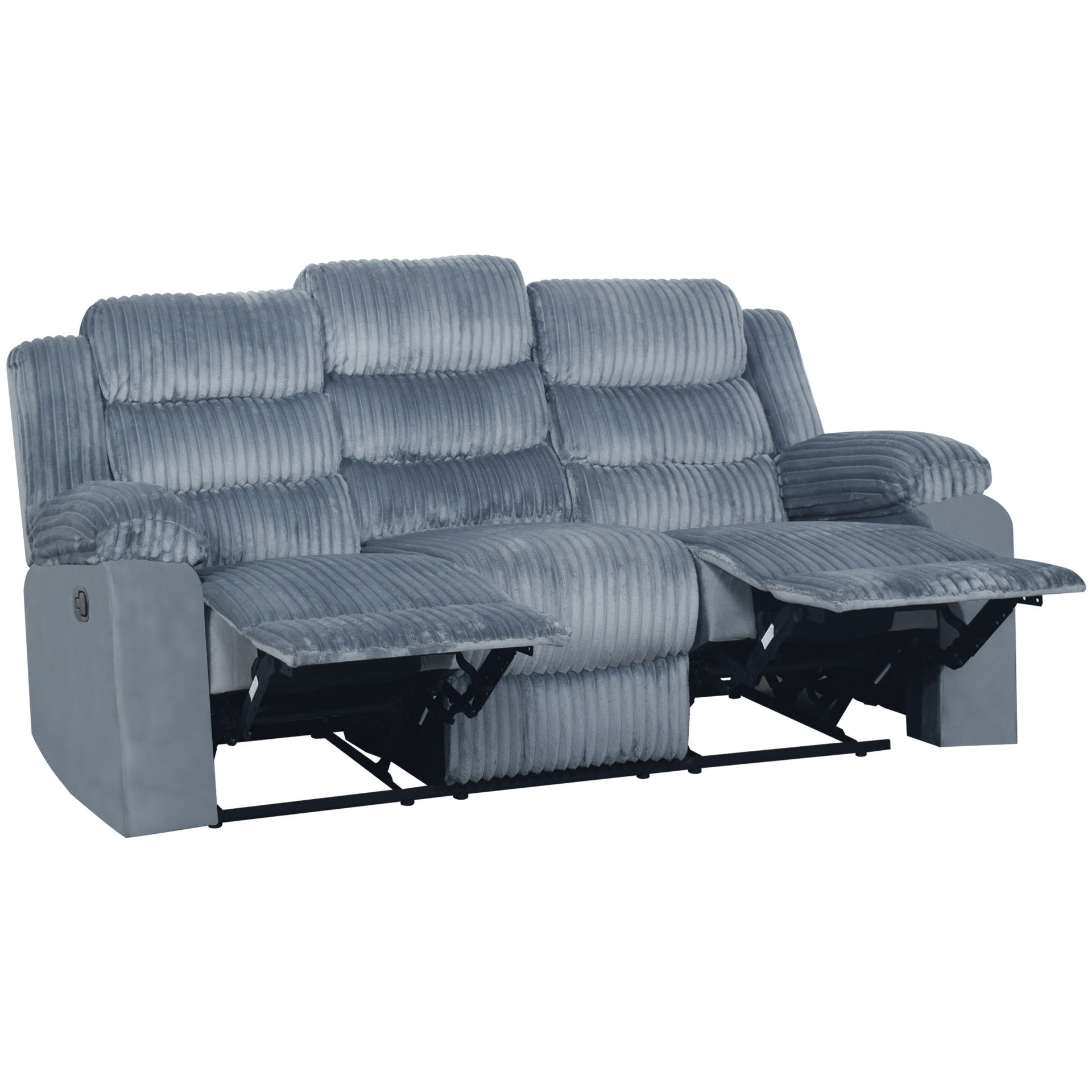 Willow - Sofa With Dual Recliner - Gray