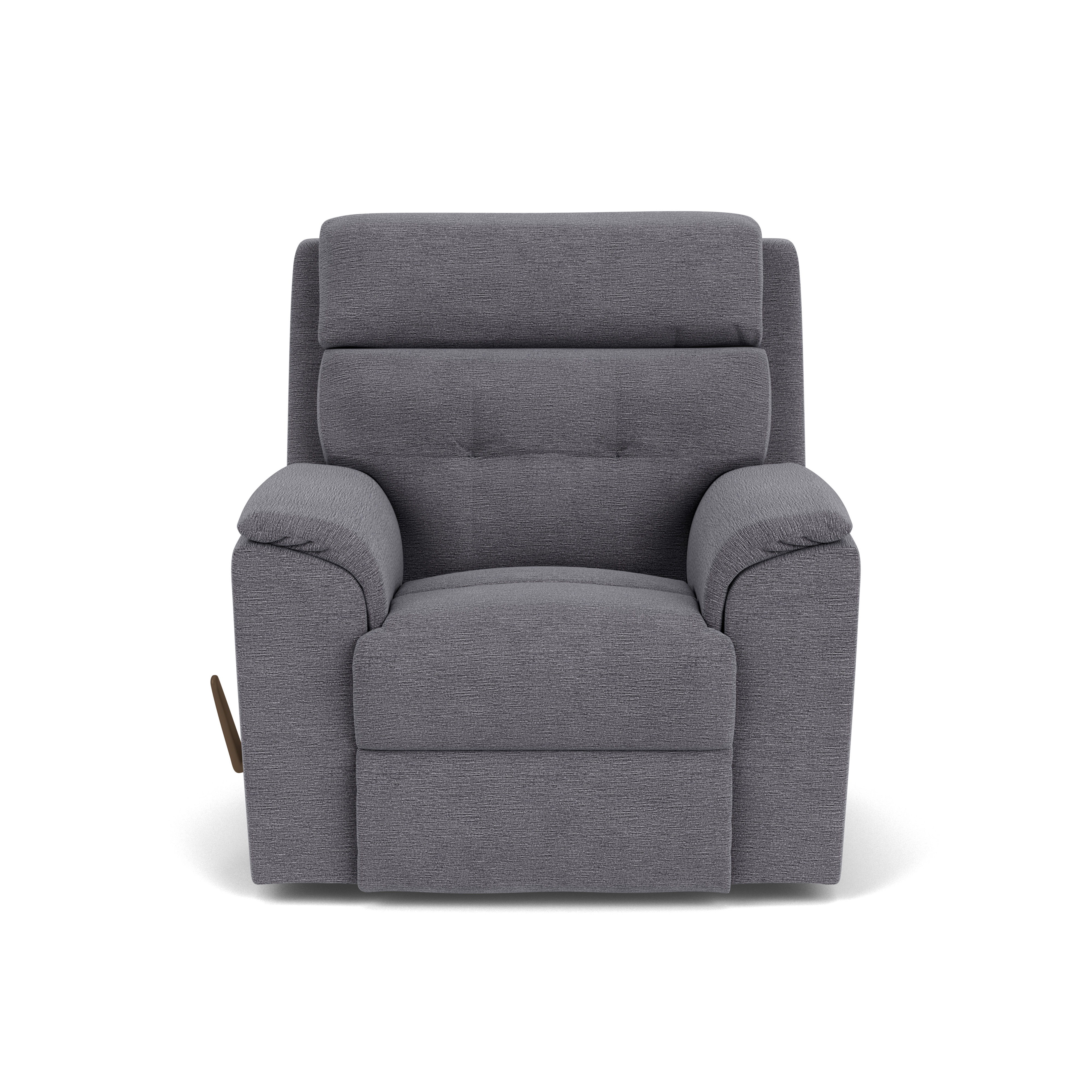 Mason - Transitional Fabric Recliner, gray, view 3