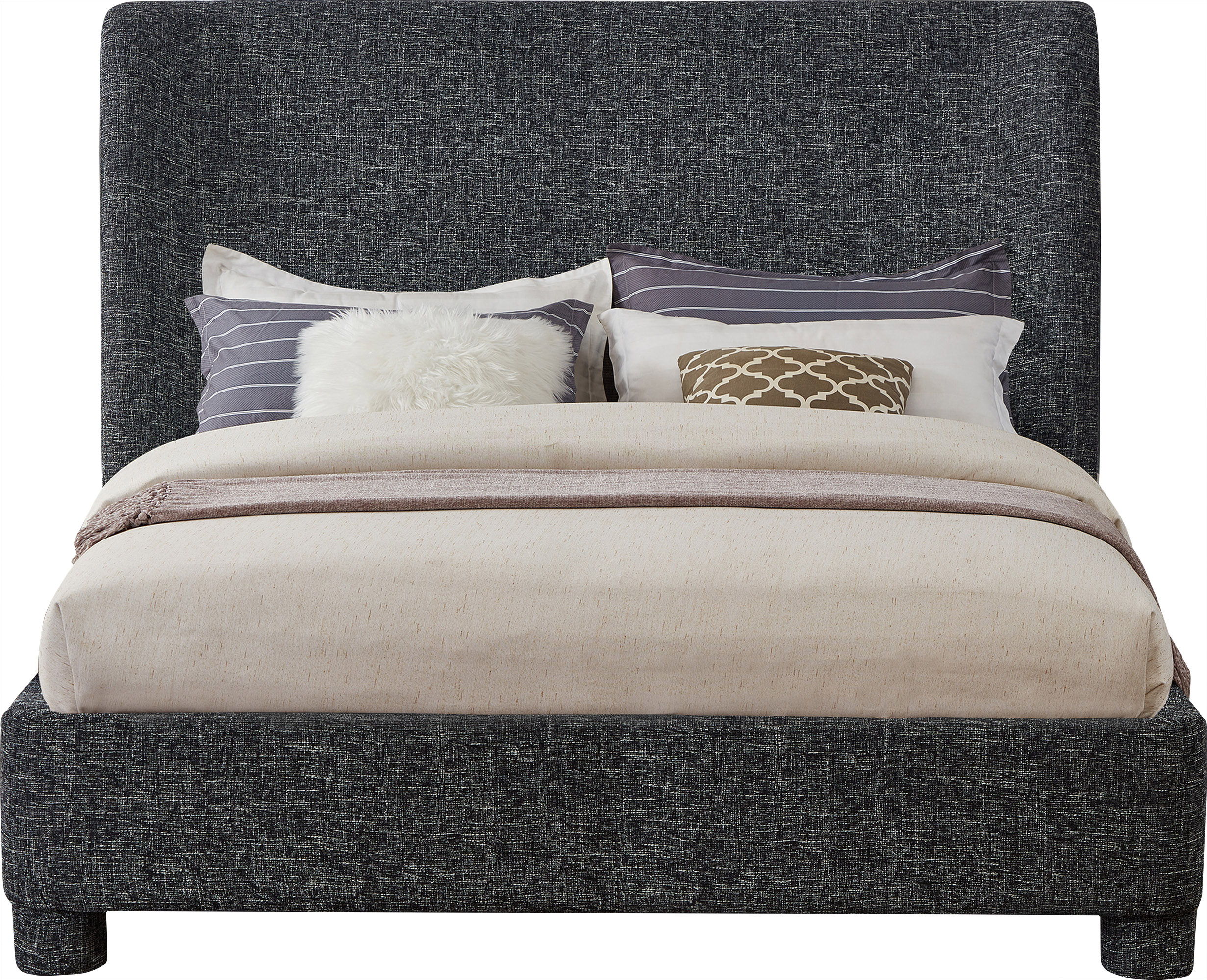 Penny - Polyester Fabric Full Bed - Black