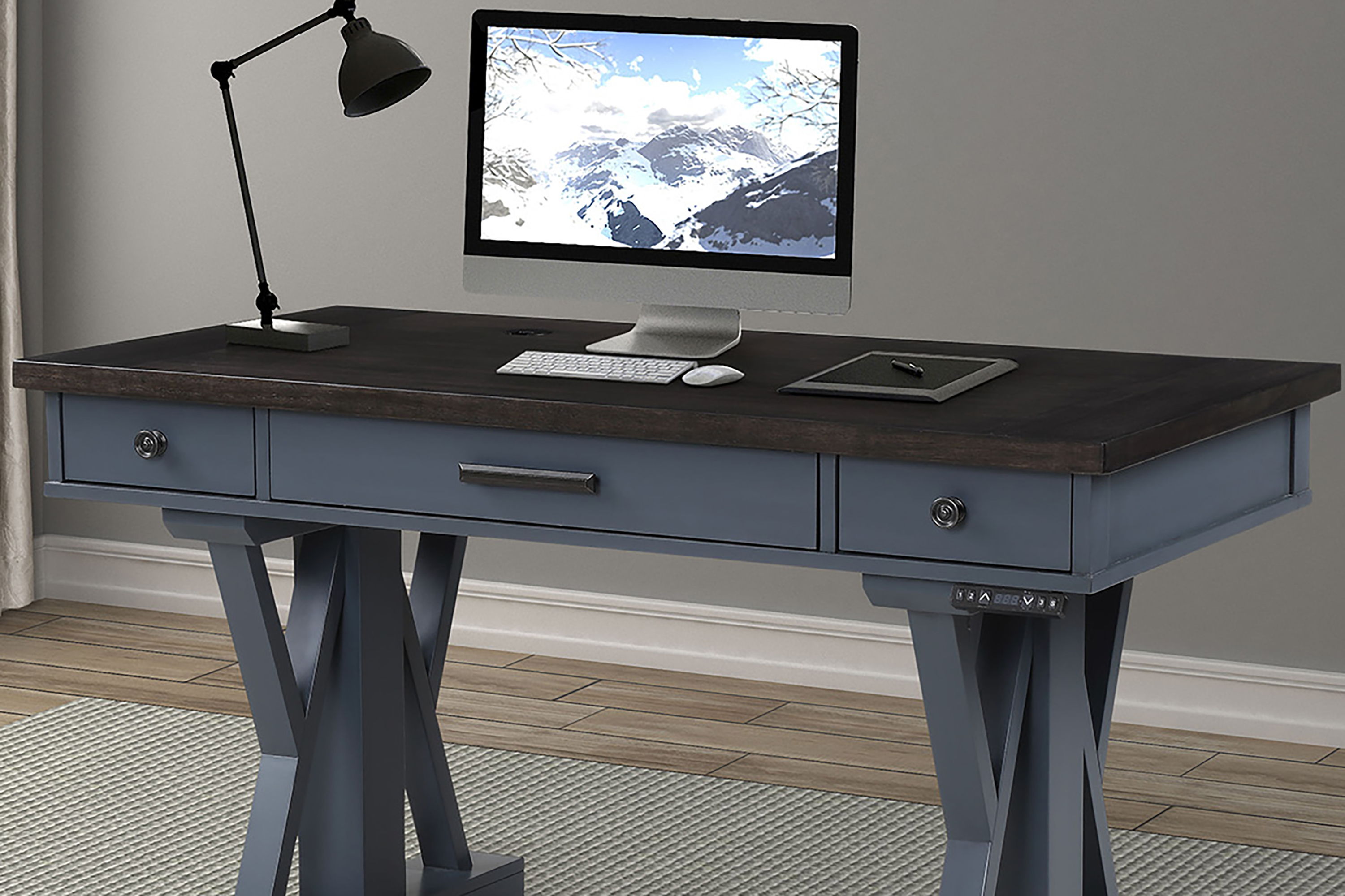 Parker House Americana Modern - Lift Desk Top & Base Cover - Denim