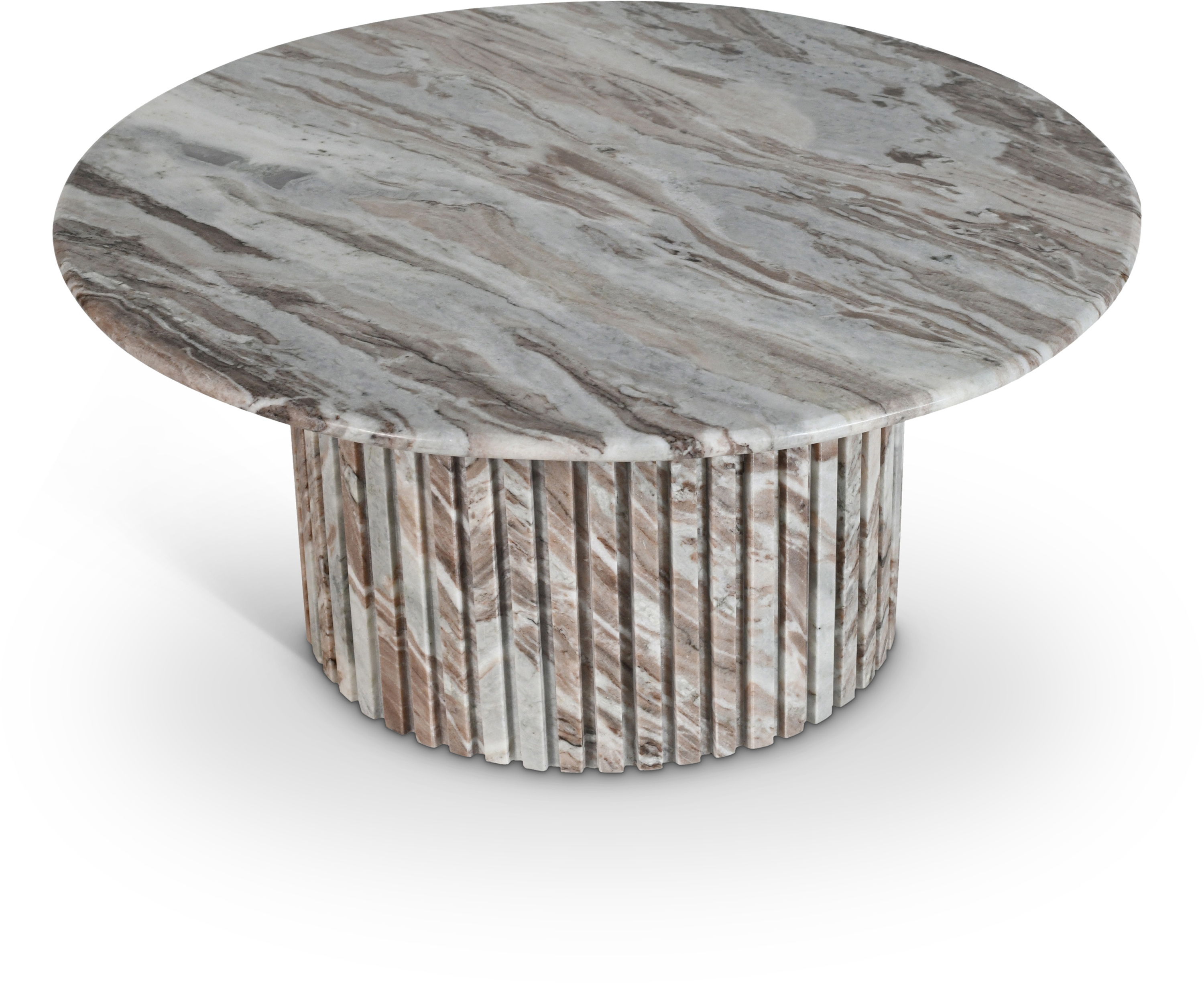 Genoa - Marble Coffee Table - Brown
