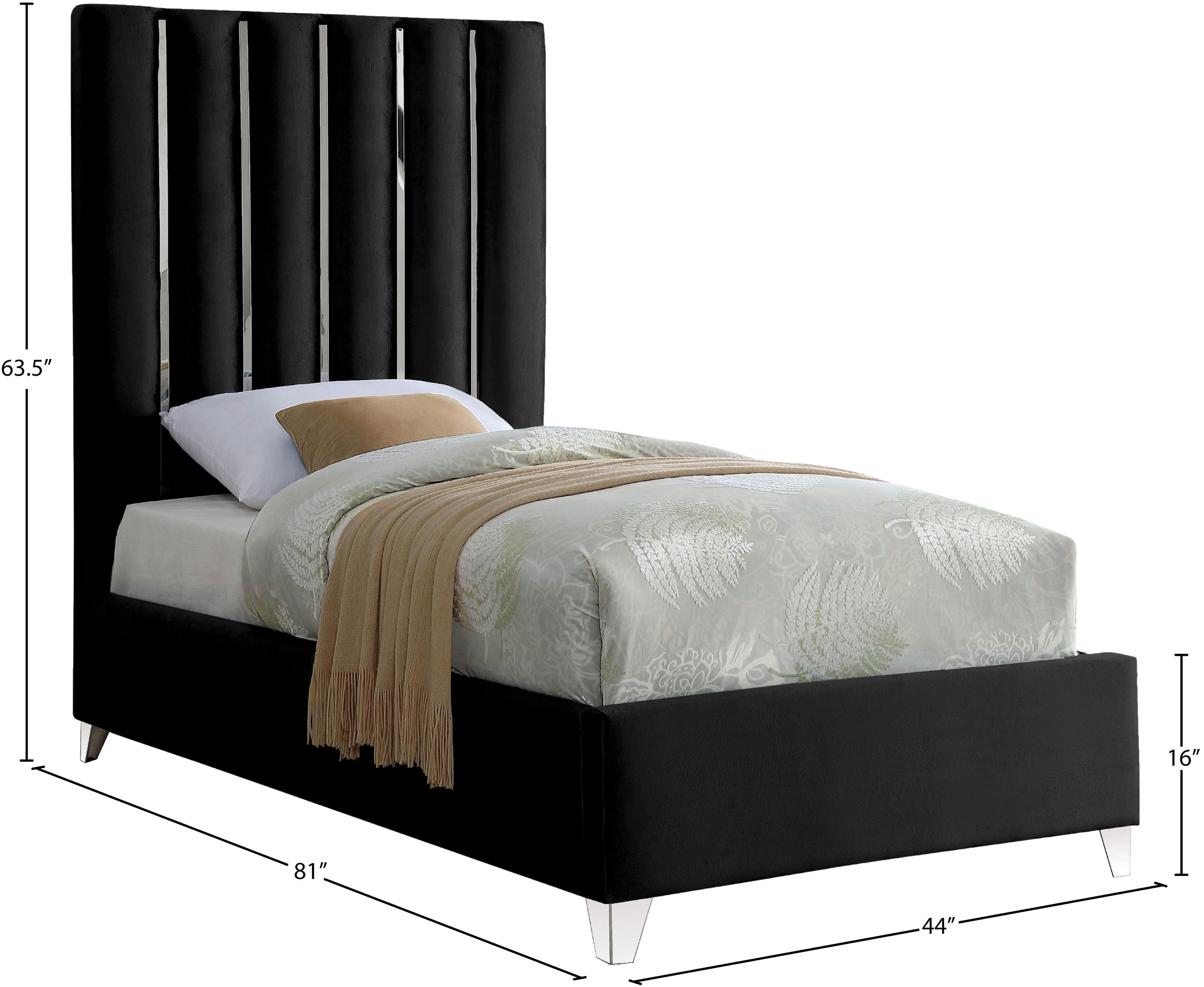 Enzo - Twin Bed - Black