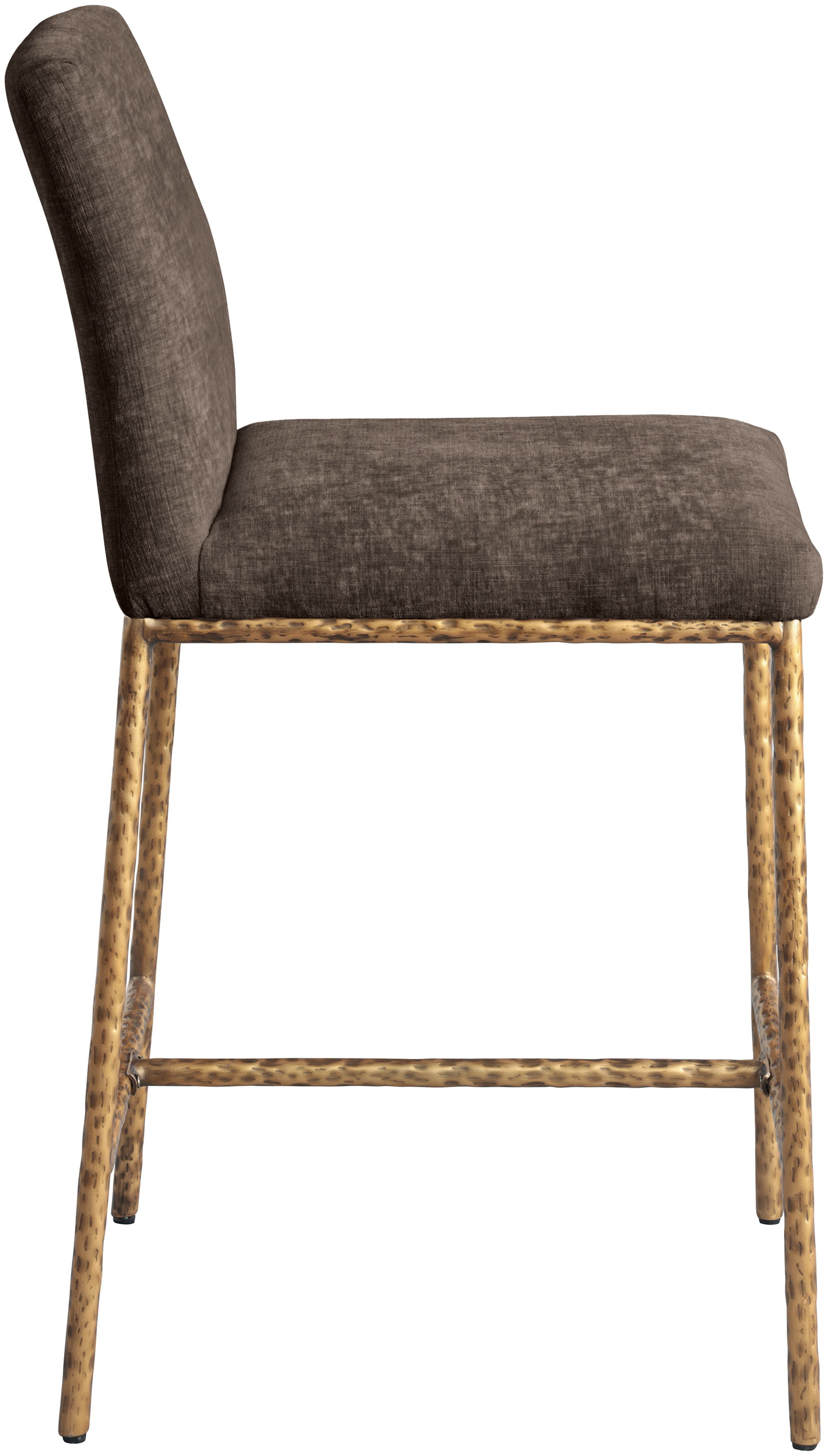 Reeves - Chenille Upholstered Counter Stool (Set of 2) - Brown