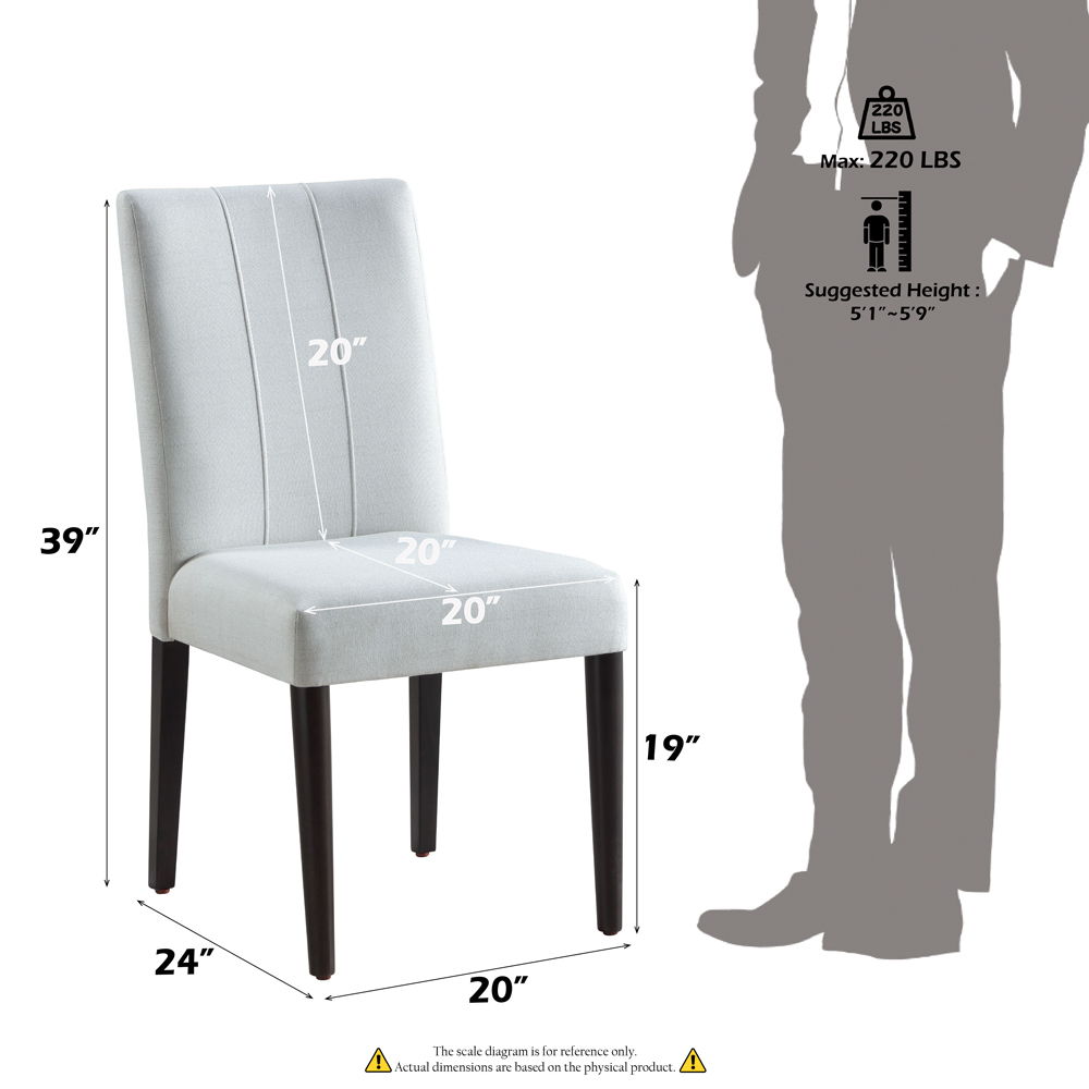 Carena - Side Chair (Set of 2) - White & Brown, white, view 6