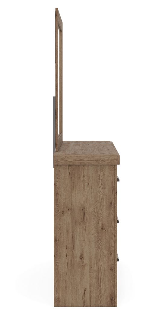 Ashley Furniture Oliandon - Dresser And Mirror - Light Brown - Image 10