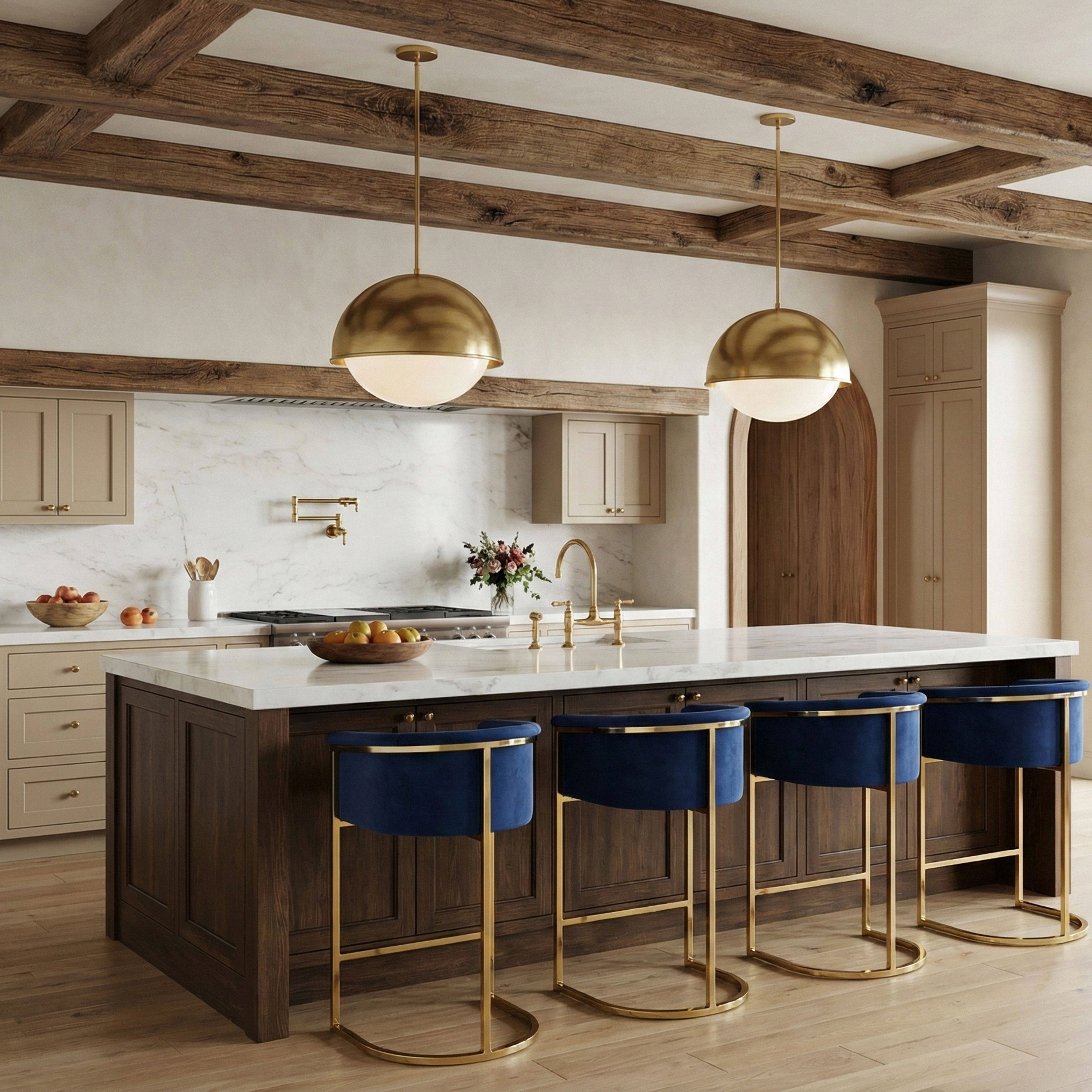 Donatella - Stool - Navy