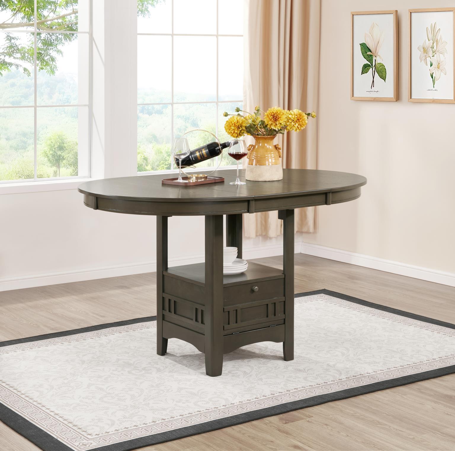 Counter Height Extension Table Wire Brush