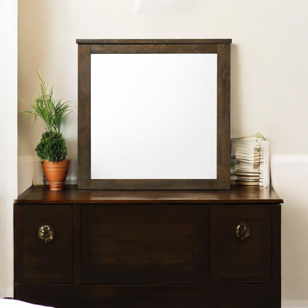 Merrilee - Mirror - Oak, light brown