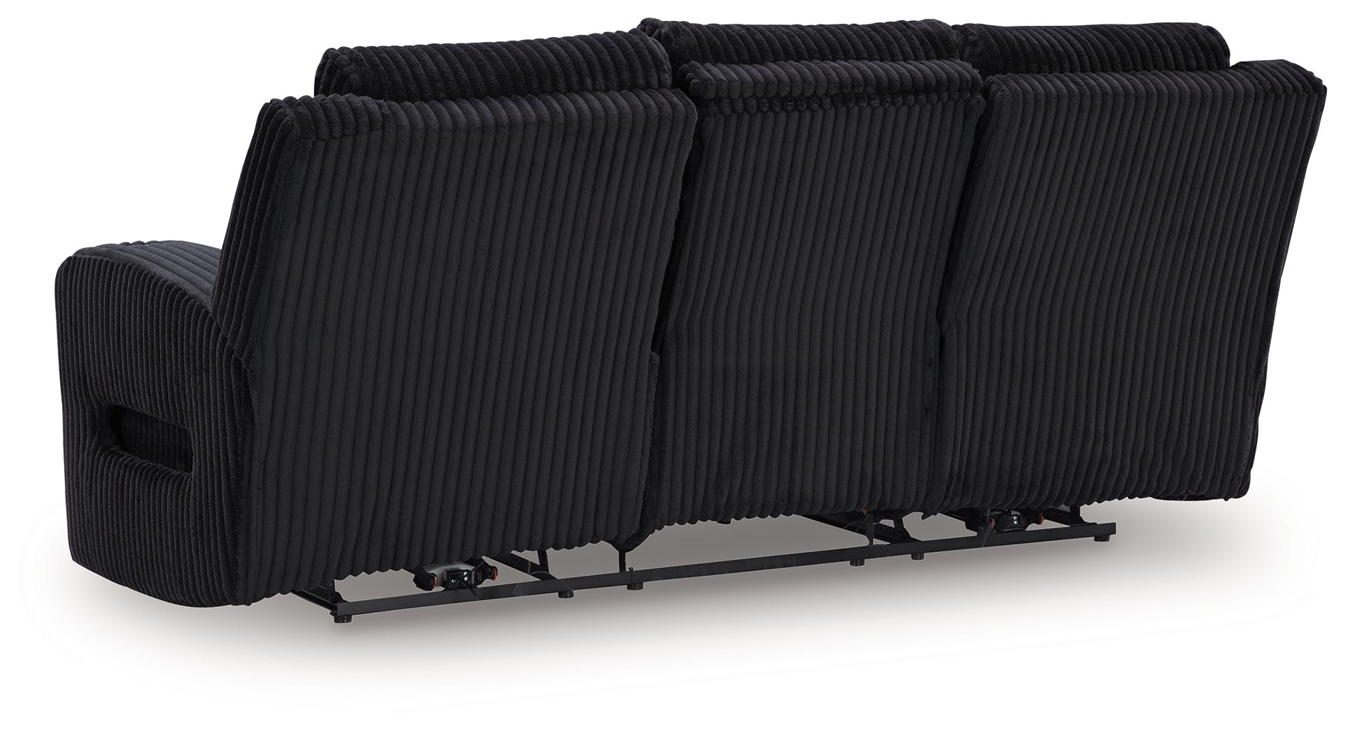 Ashley Furniture Forest Lake - Power Reclining Sofa With Adj Headrest - Black - Image 5