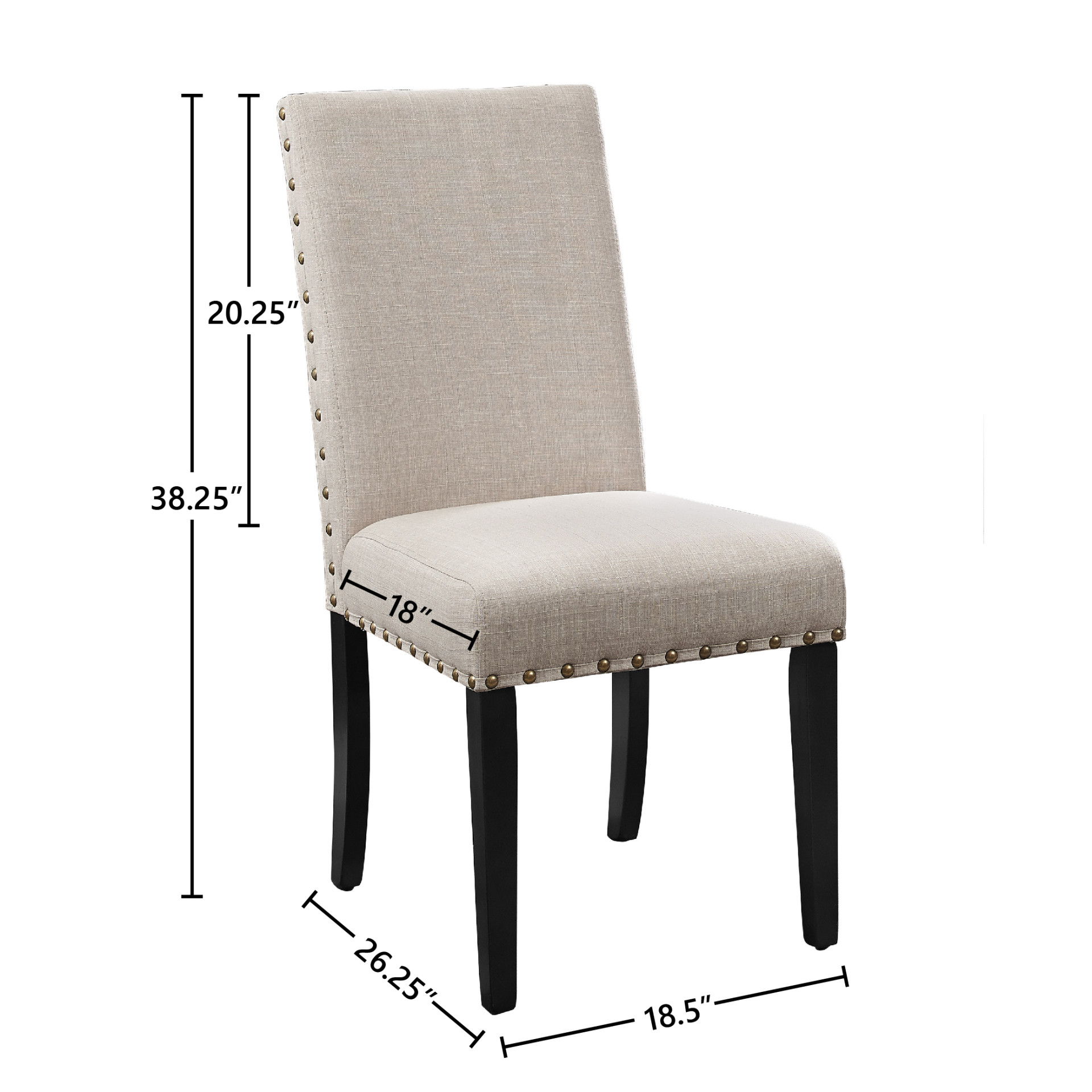 Crispin - Dining Chair (Set of 2) - Natural Beige, beige, view 4