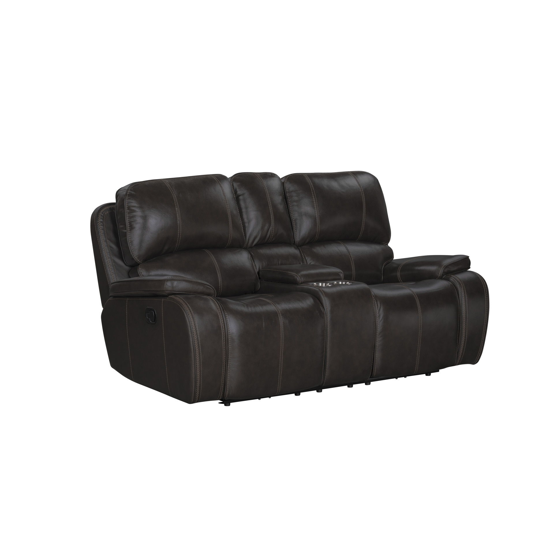 Brookings - Console Loveseat With Dual Recliners - Charcoal