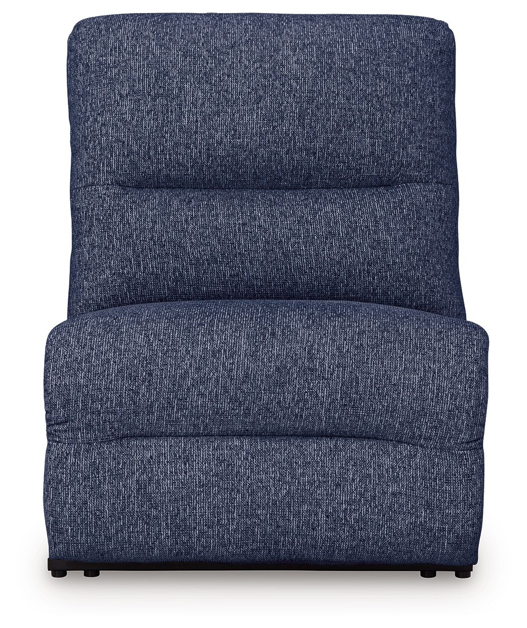 Acklen Place - 3-Piece Power Reclining Sectional With RAF Power Reclining Back Chaise And Power Armless Recliner - Navy