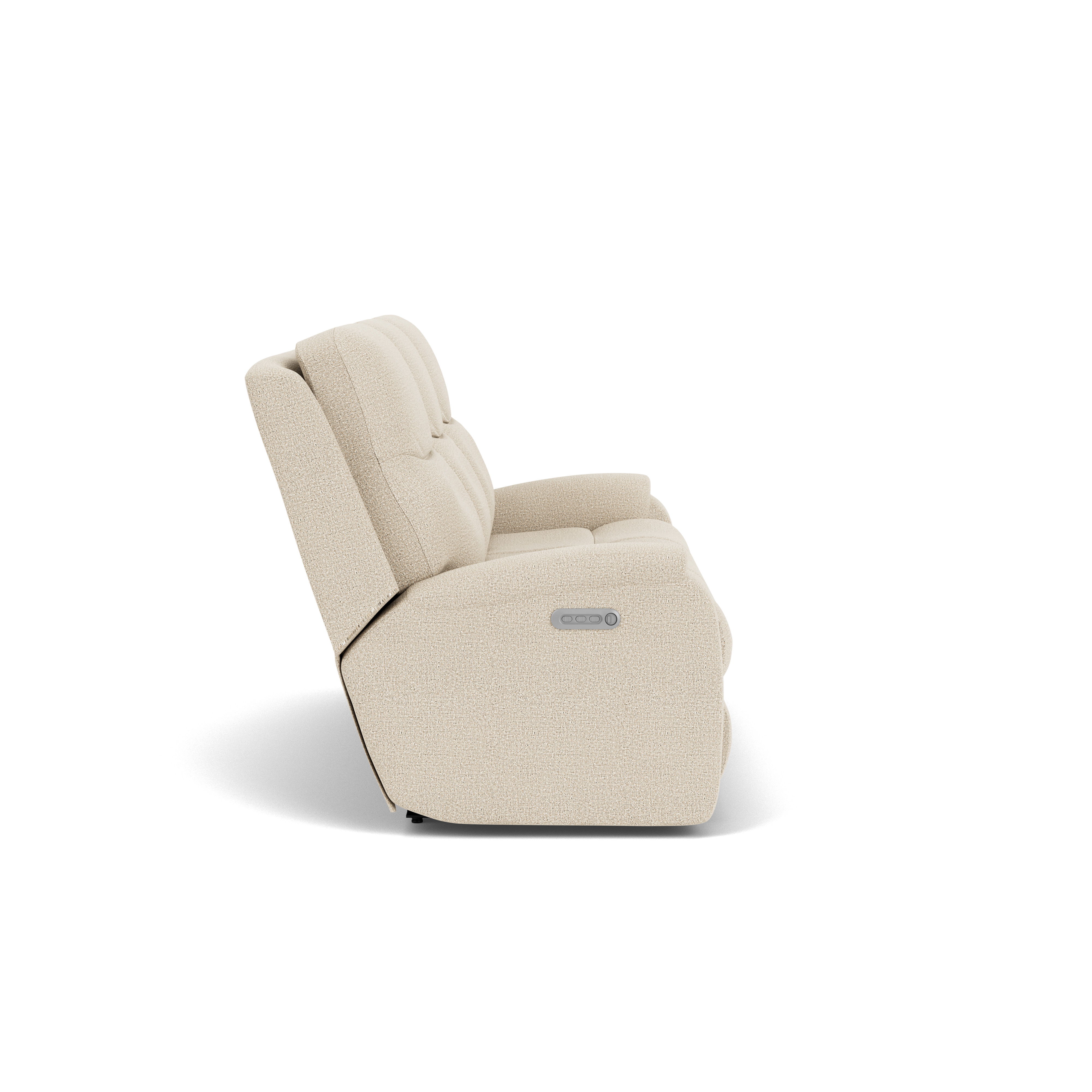 Penn - Transitional Fabric Power Reclining Sofa With Power Headrests & Lumbar, beige, view 5