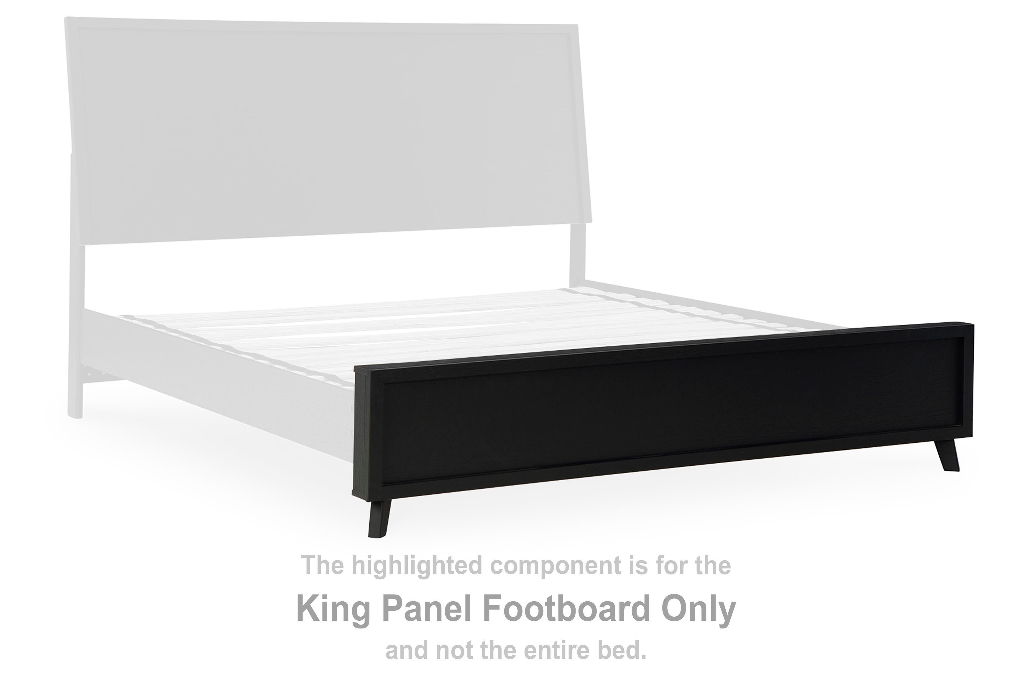 Danziar – King Panel Footboard – Black