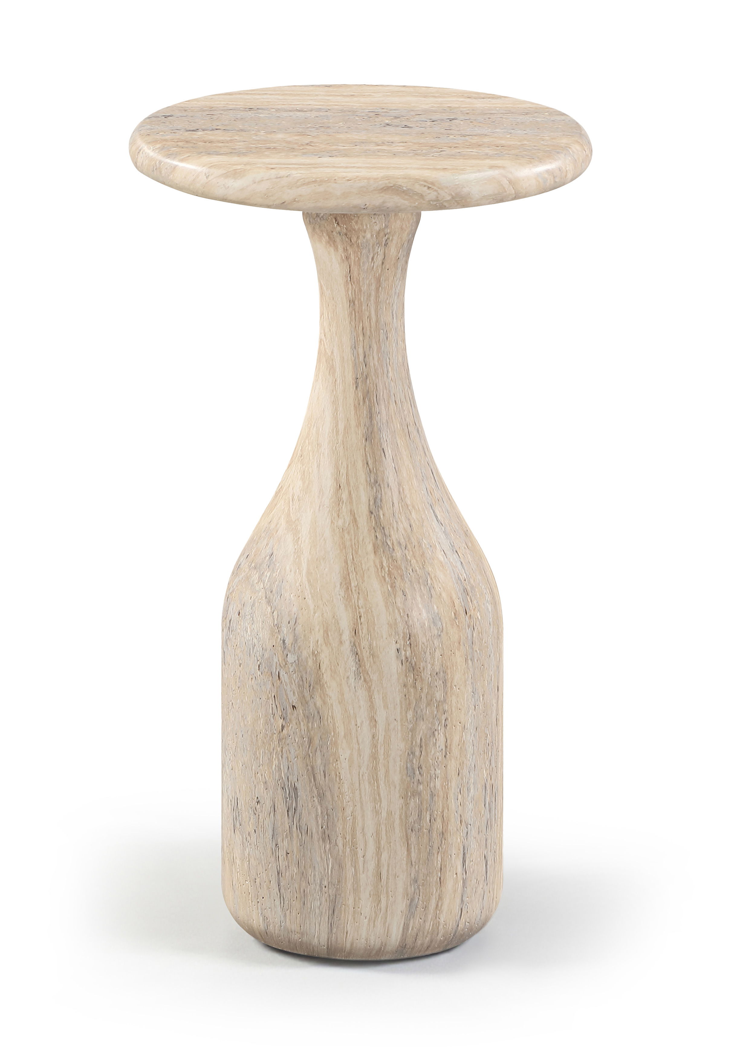 Savona - 11" Concrete Indoor/Outdoor End Table - Travertine