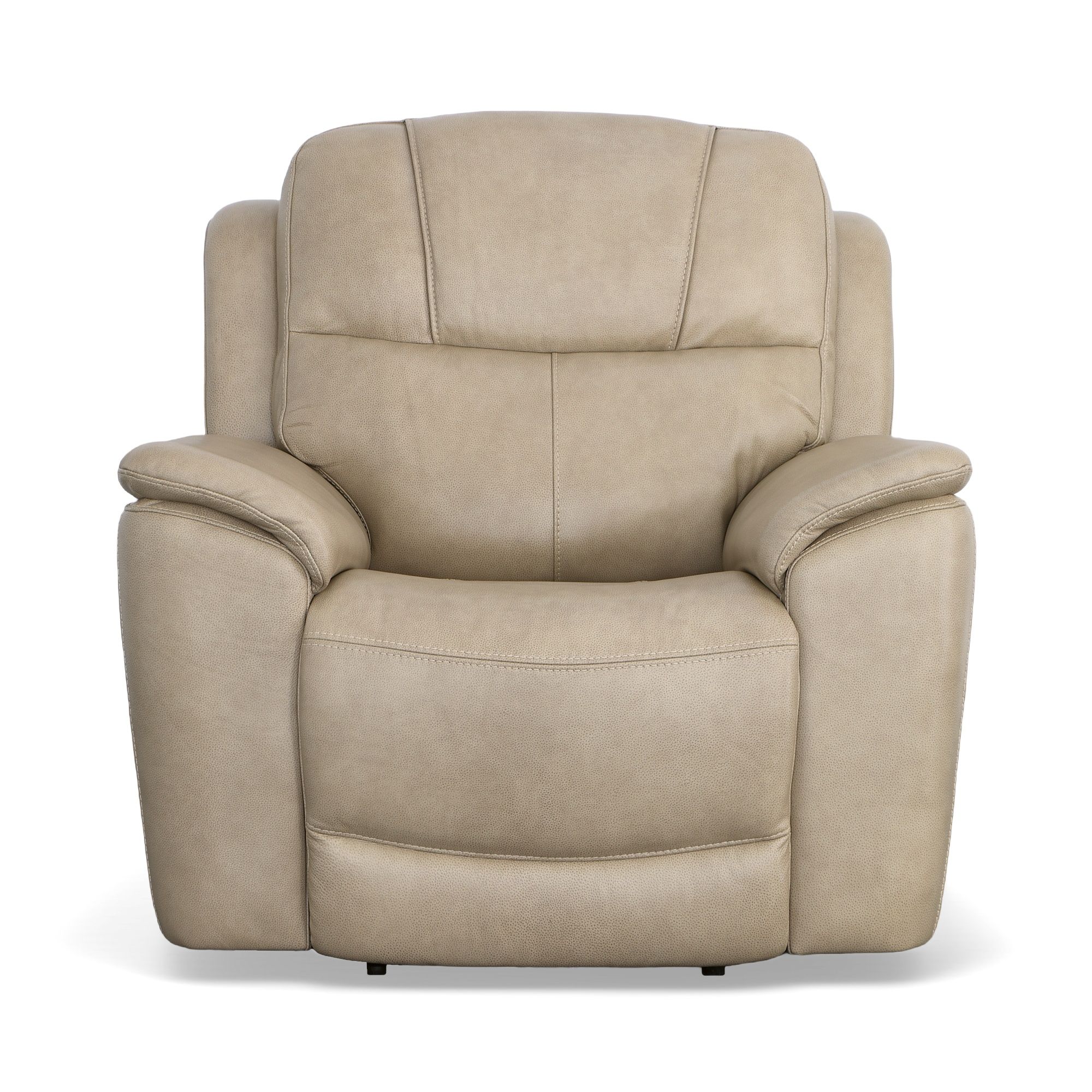Crew - Power Recliner With Power Headrest & Lumbar - Pebble, beige, view 5